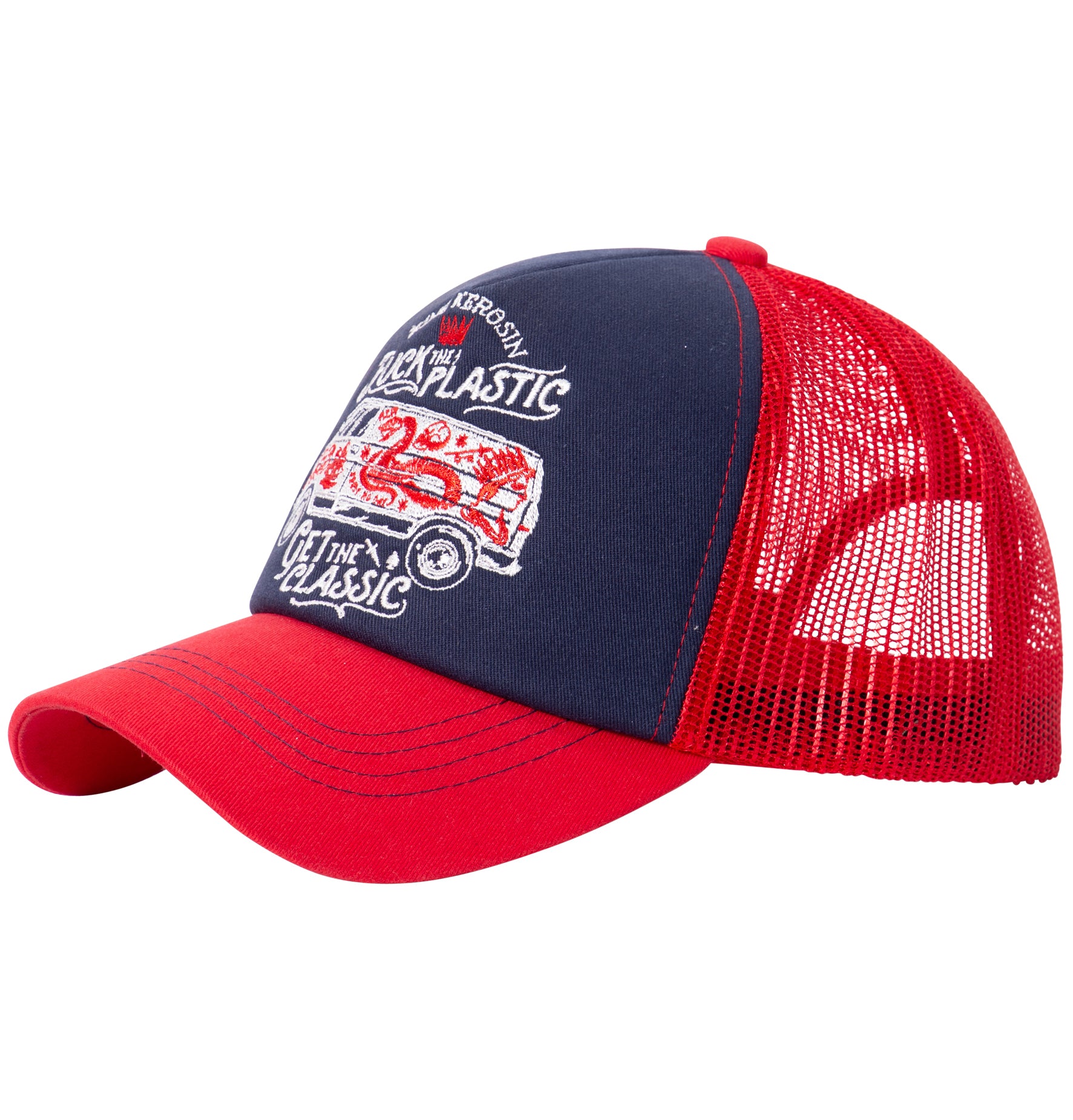 Trucker Cap mit großflächiger Stickerei Trucker Cap von King Kerosin