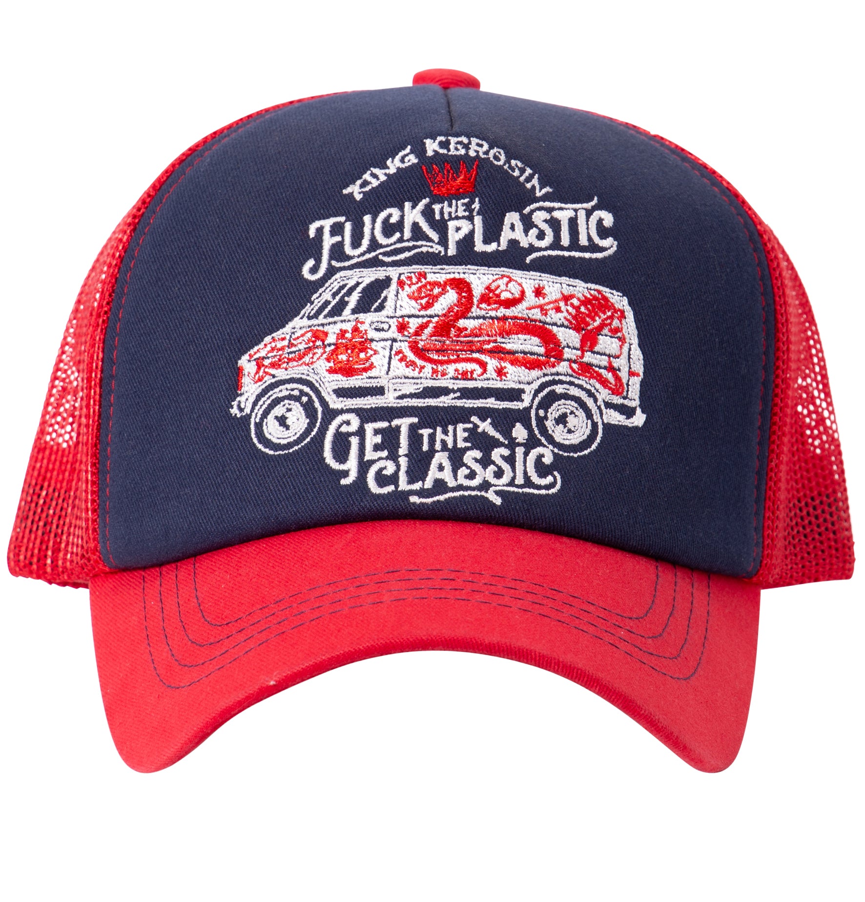 Trucker Cap mit großflächiger Stickerei Trucker Cap von King Kerosin