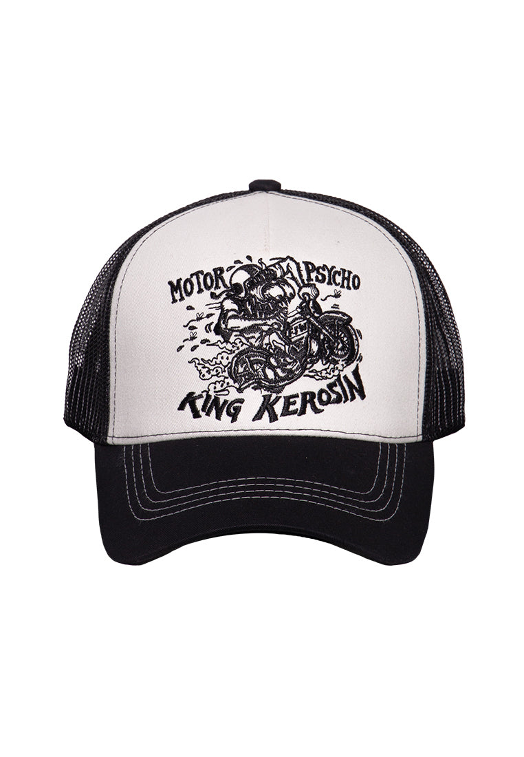Trucker Cap mit kontrastierender Stickerei «Motorpsycho» Trucker Cap von King Kerosin