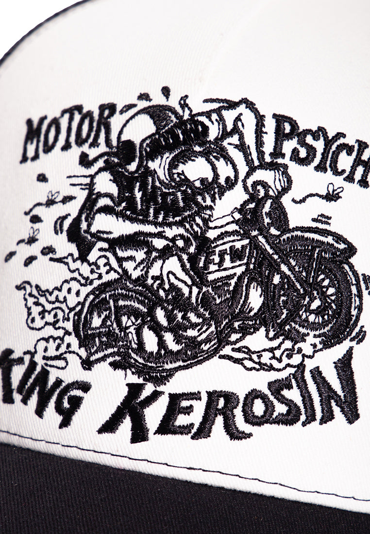 Trucker Cap mit kontrastierender Stickerei «Motorpsycho» Trucker Cap von King Kerosin