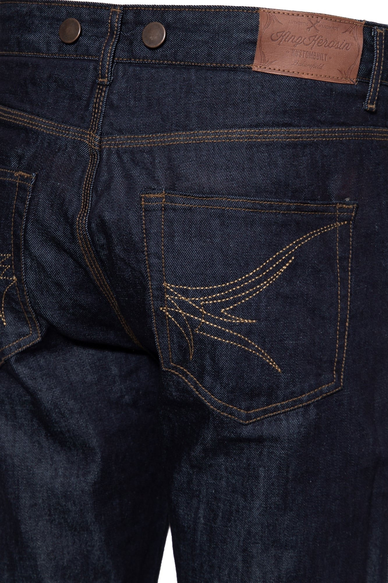 King Kerosin - 5-Pocket Jeans mit Hosenträger-Knöpfe «Robin»