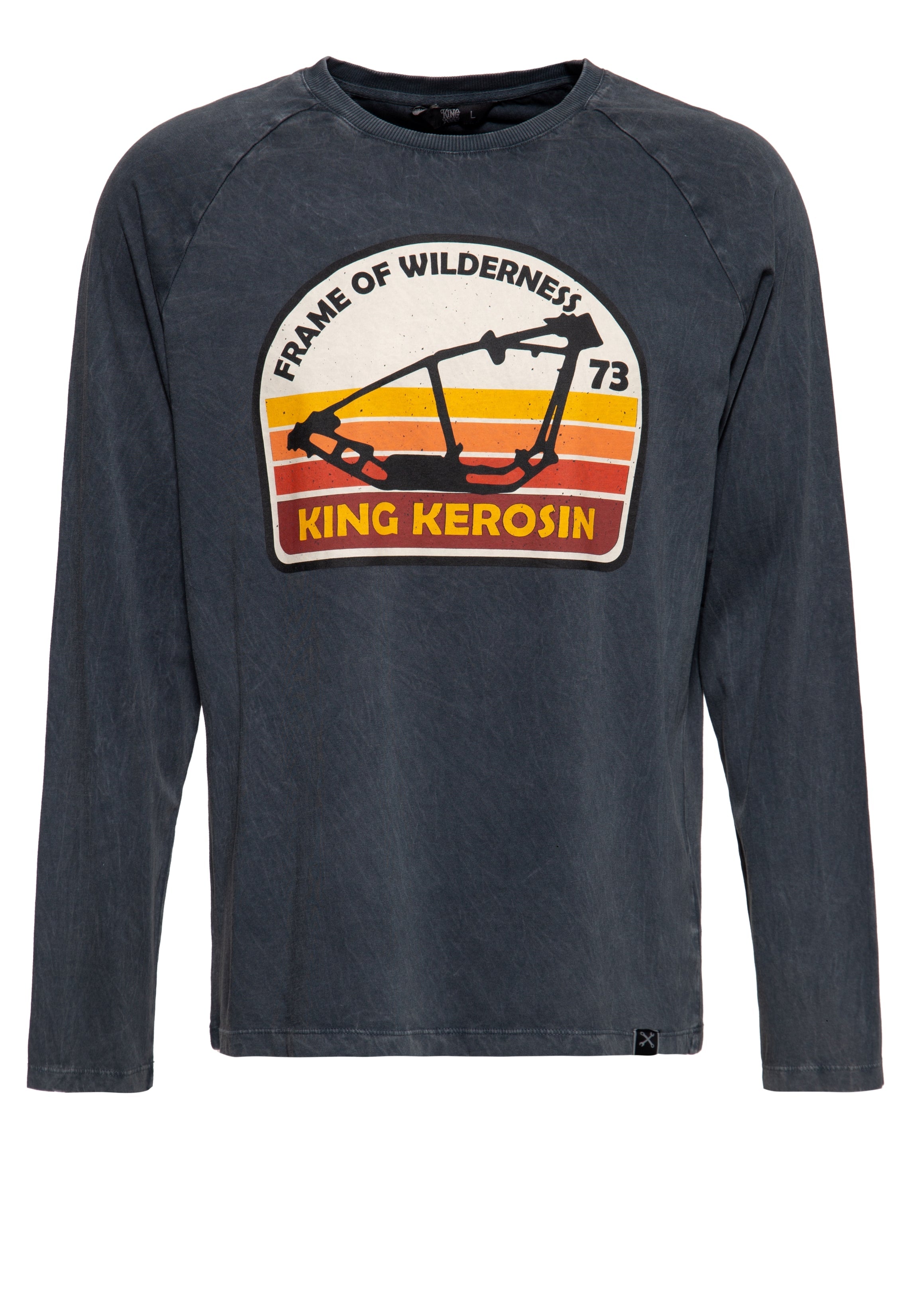 Acid wash Longsleeve «Frame of Wilderness» Langarmshirts von King Kerosin