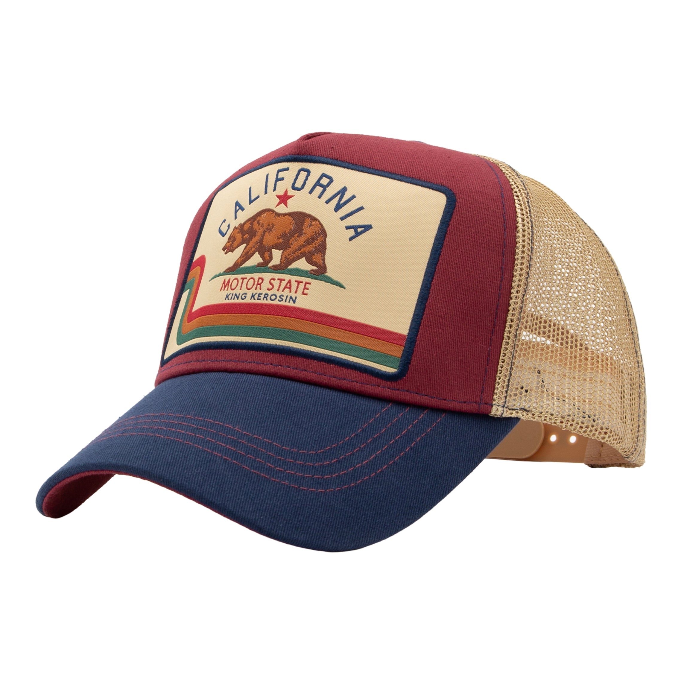 King Kerosin - Authentische Trucker Cap mit Front - Patch «California»