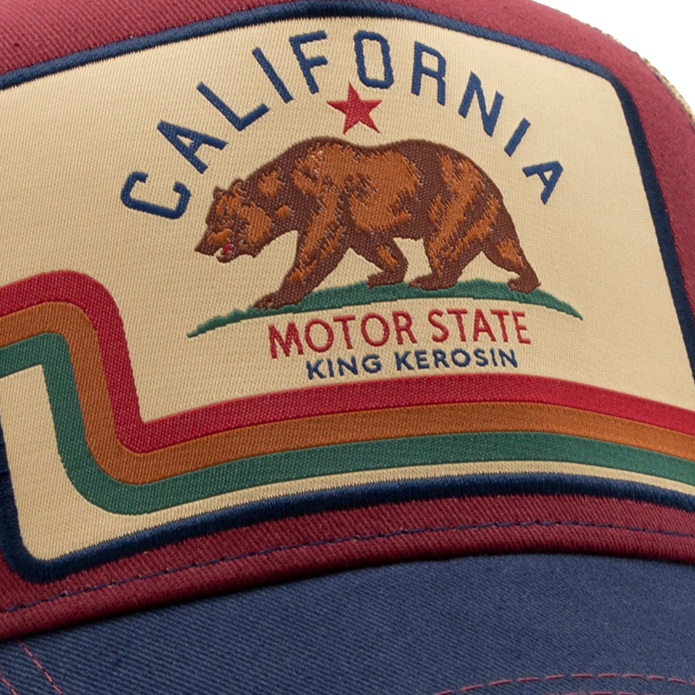 King Kerosin - Authentische Trucker Cap mit Front - Patch «California»