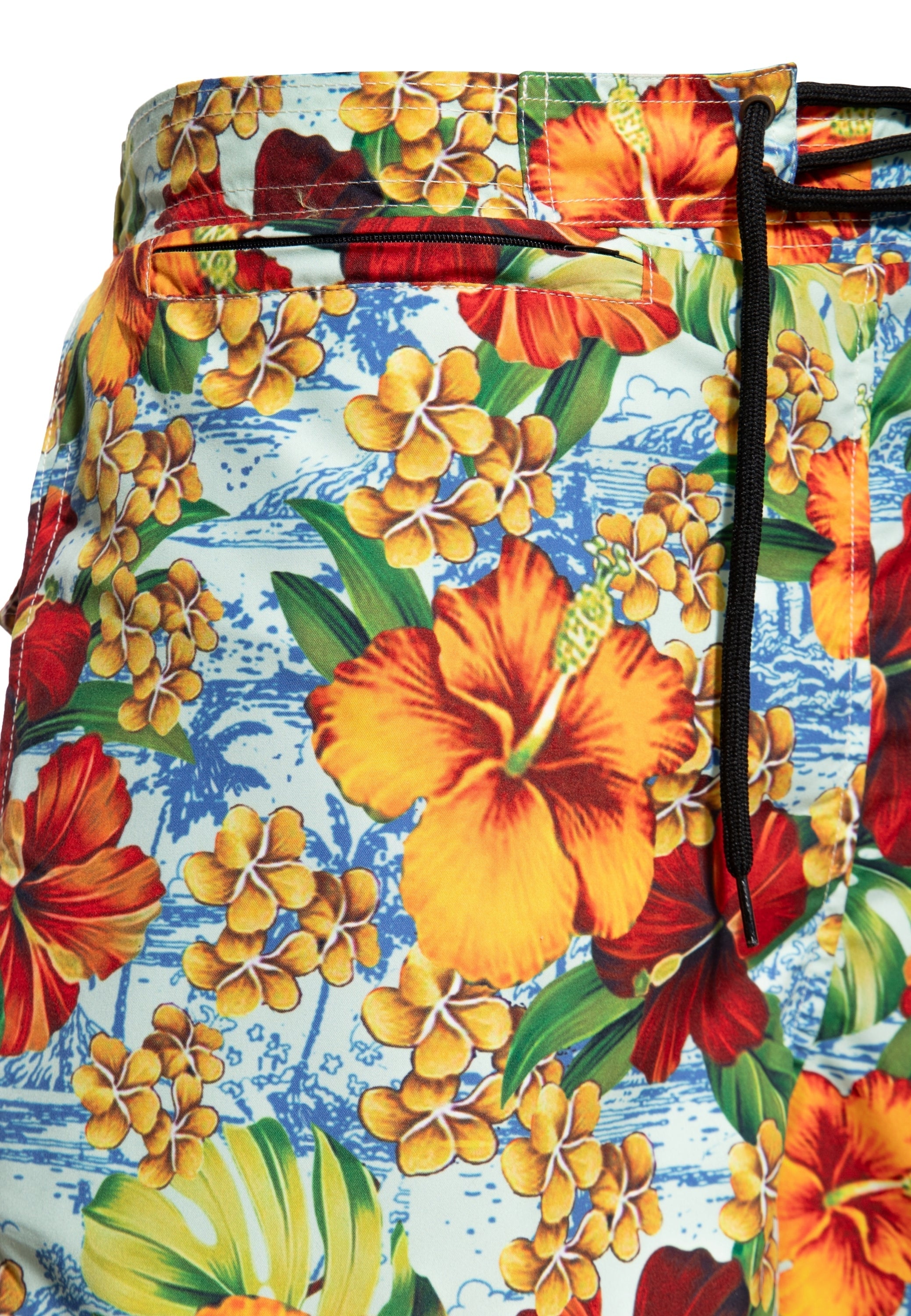 King Kerosin - Badeshorts «Colorful Hibiscus»