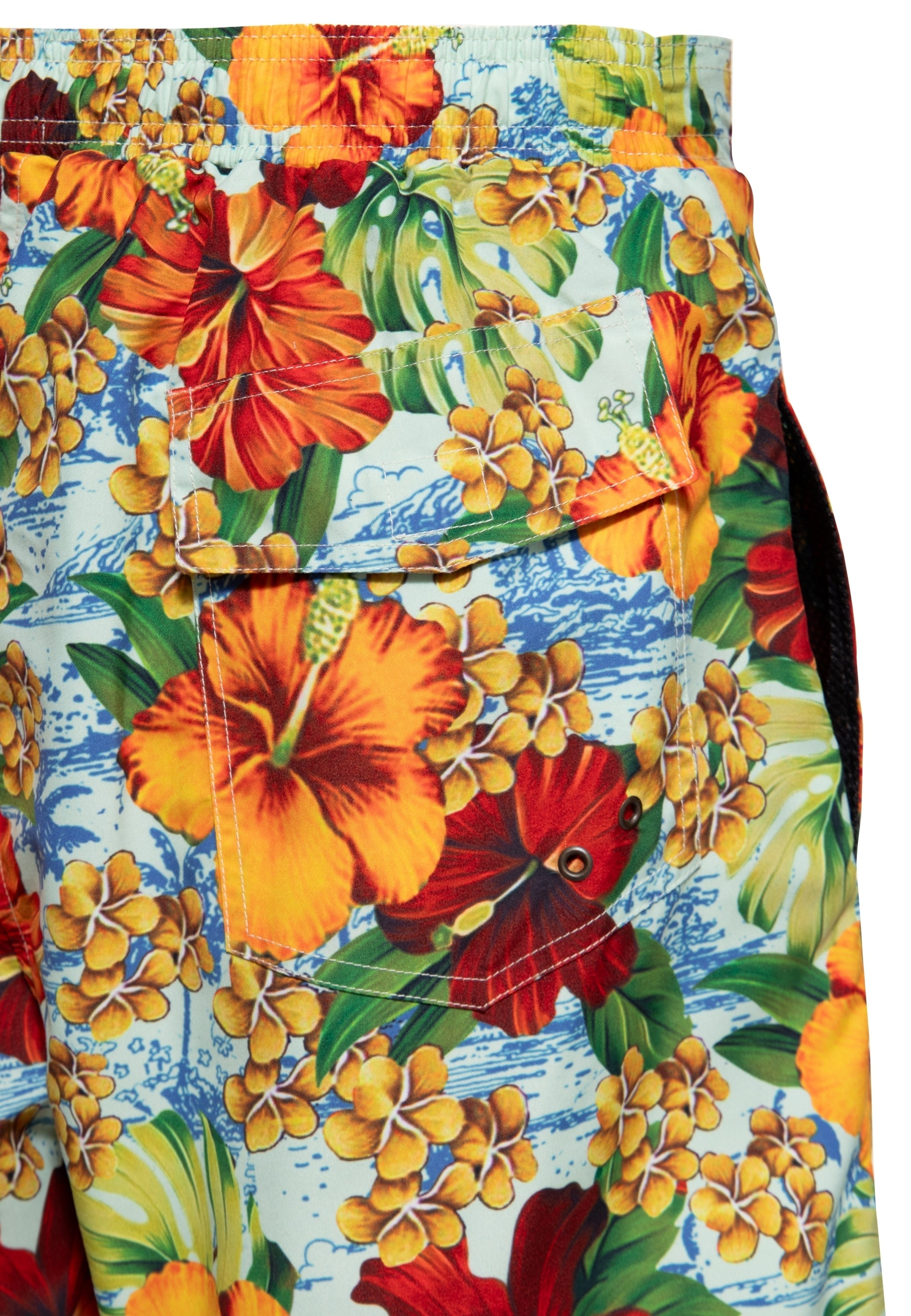 King Kerosin - Badeshorts «Colorful Hibiscus»