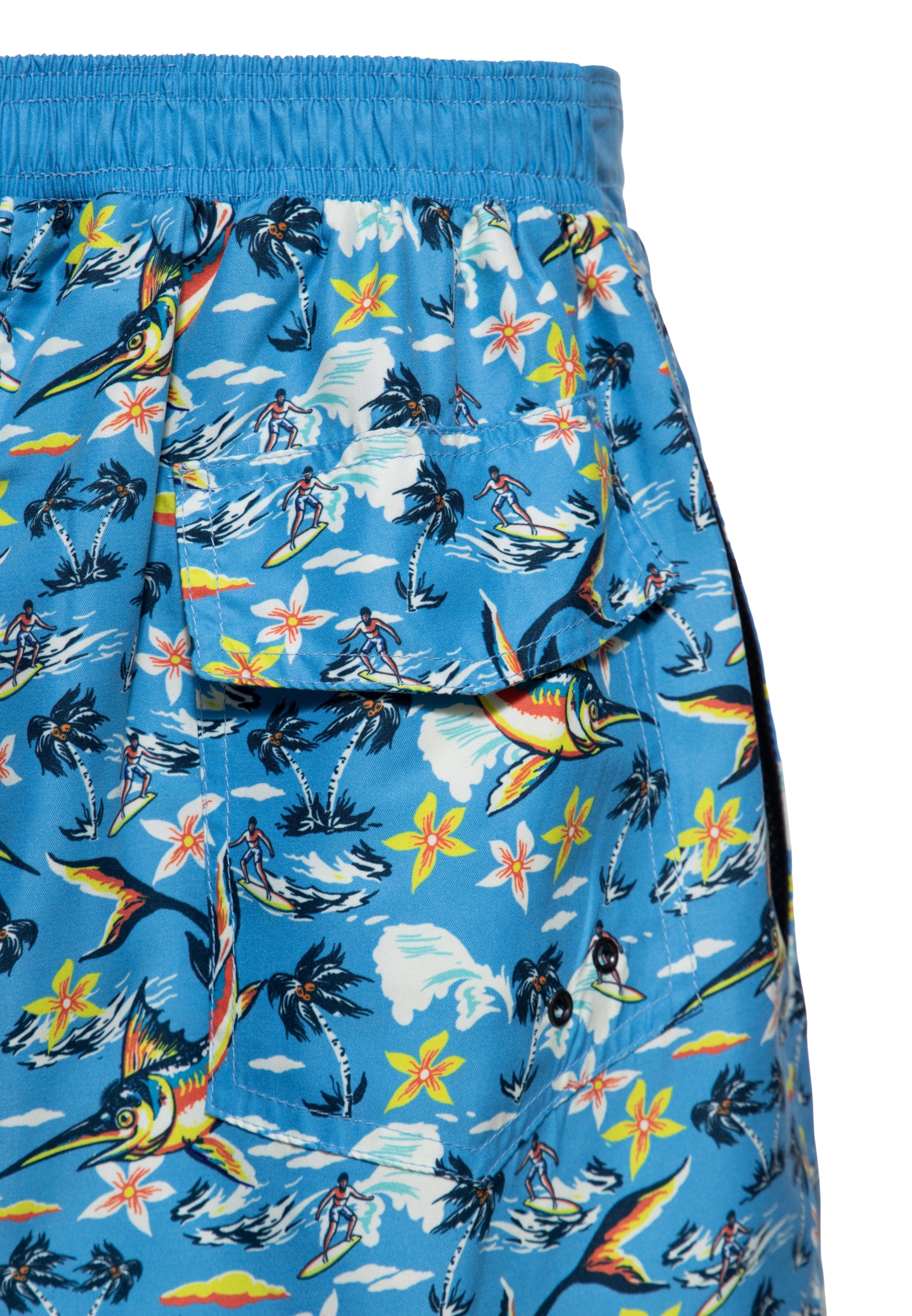 Badeshorts 'Swordfish' in Blau Badeshorts von King Kerosin