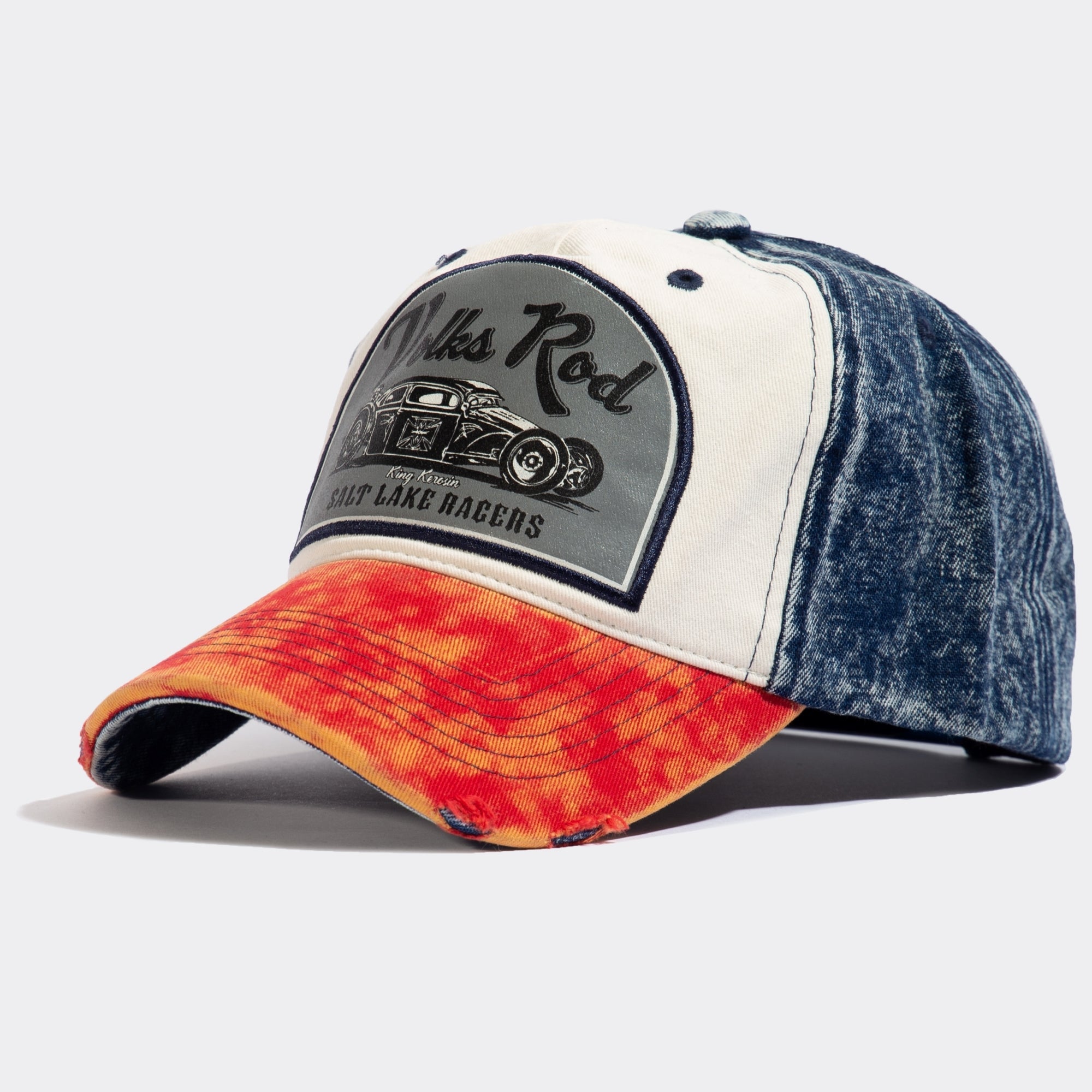 Baseball Cap im Used - Look «Volks Rod» Baseball Cap von King Kerosin