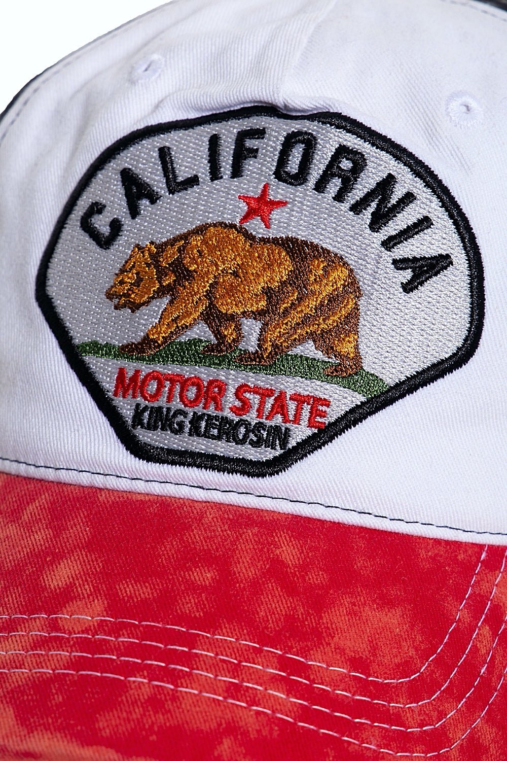King Kerosin - Baseball Cap mit Destroyed - Effekten im Vintage Look «California»