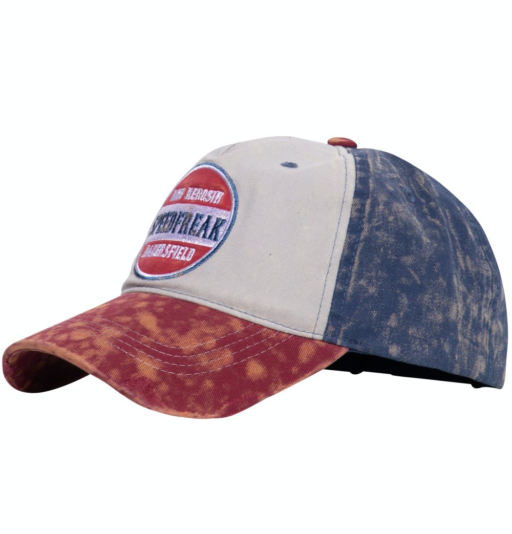 Baseball Cap mit Destroyed - Effekten und Enzymwash «Speedfreak» Baseball Cap von King Kerosin