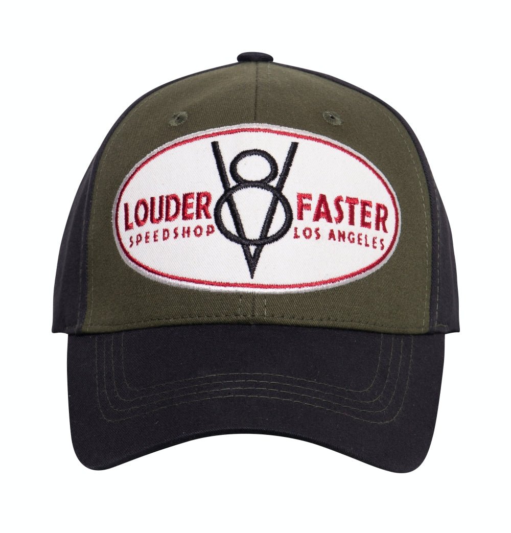 Baseball Cap mit Gummizug an der Kante «Louder & Faster» Baseball Cap von King Kerosin