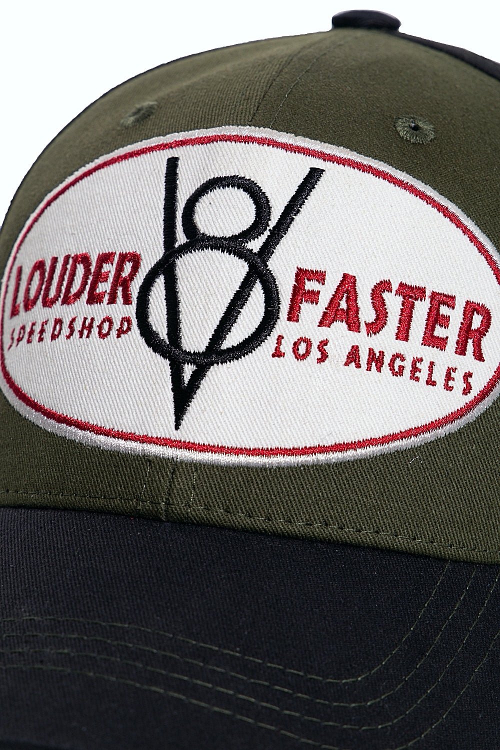 Baseball Cap mit Gummizug an der Kante «Louder & Faster» Baseball Cap von King Kerosin