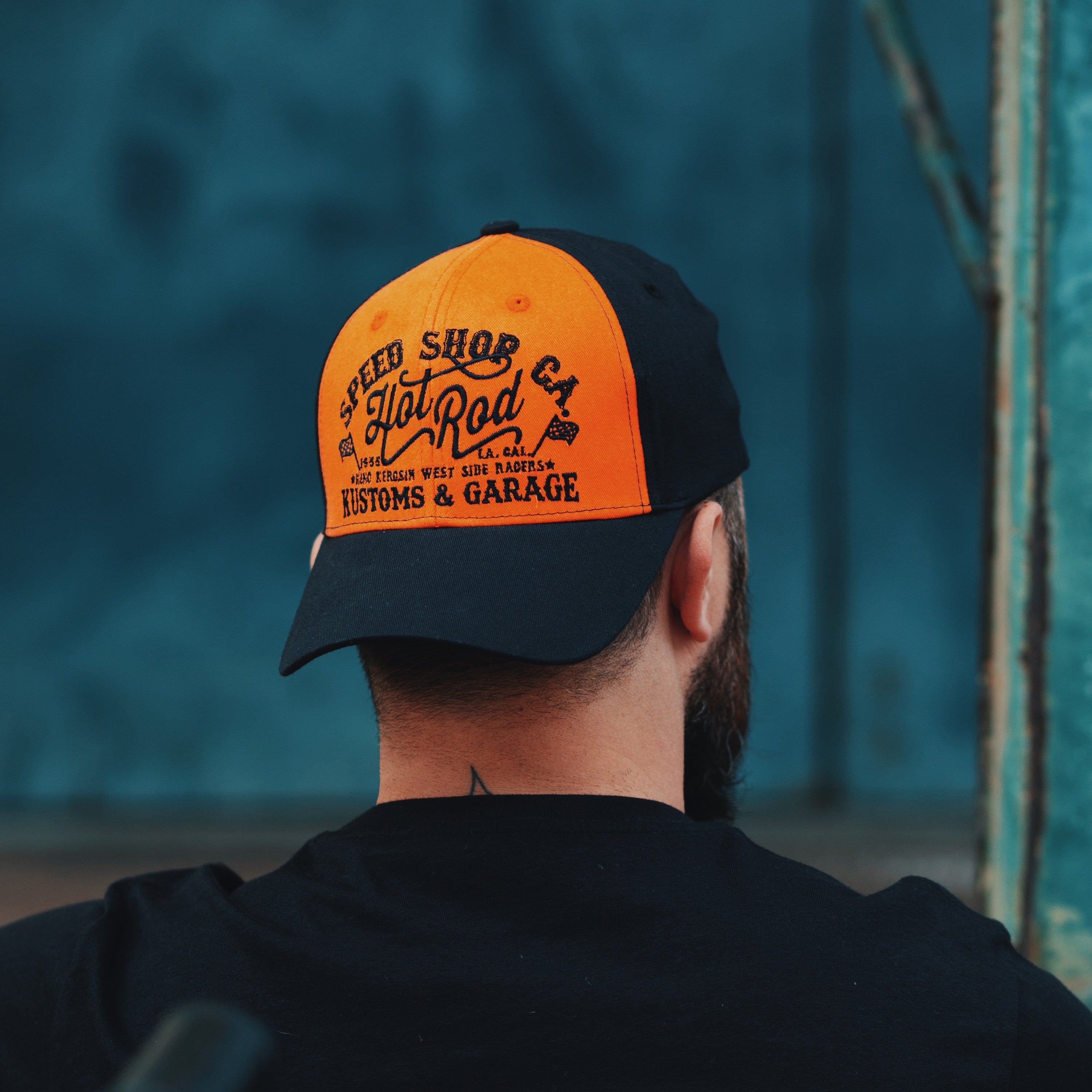 Baseball Cap mit Print auf der Schirmunterseite «Hot Rod» Baseball Cap von King Kerosin