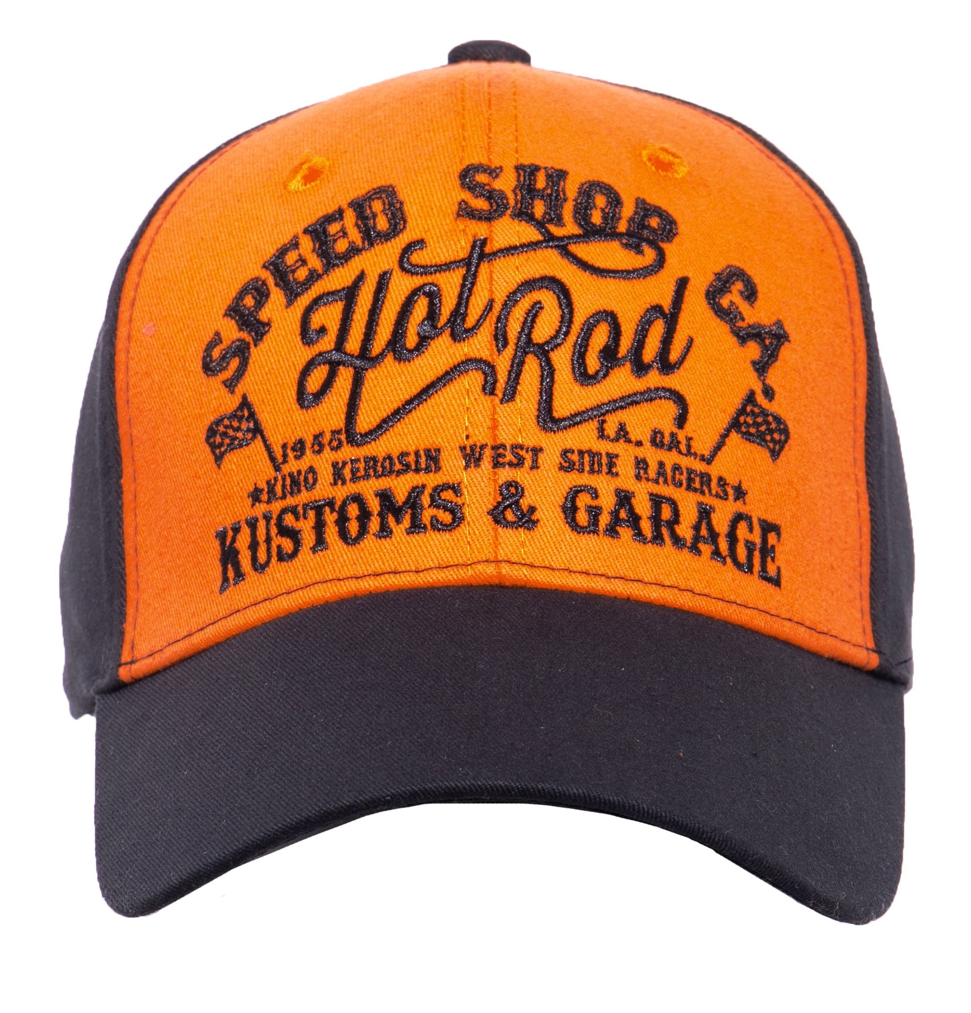 Baseball Cap mit Print auf der Schirmunterseite «Hot Rod» Baseball Cap von King Kerosin