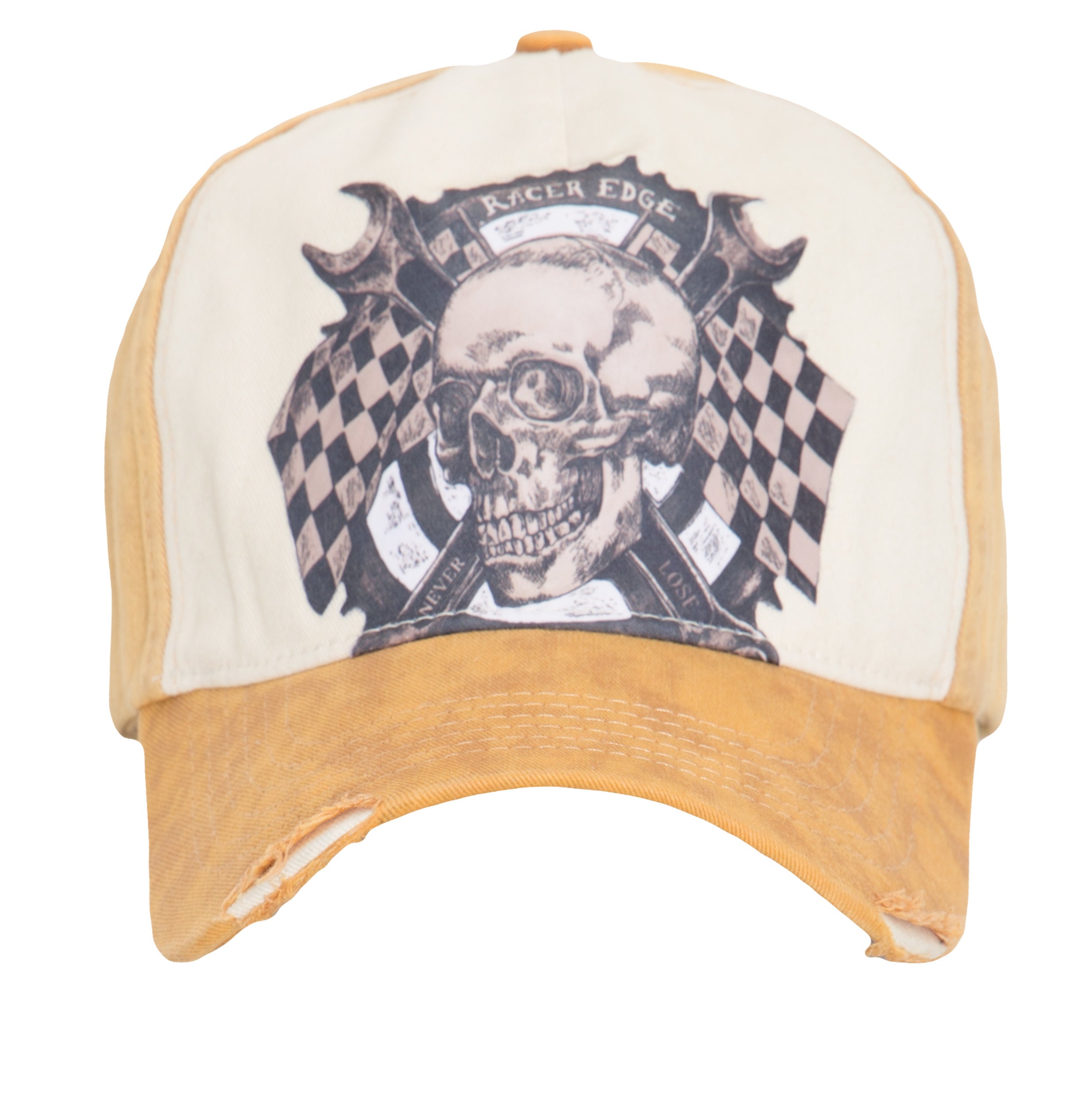 Baseball Mesh Cap mit Skull Print «Race Gear» Baseball Cap von King Kerosin