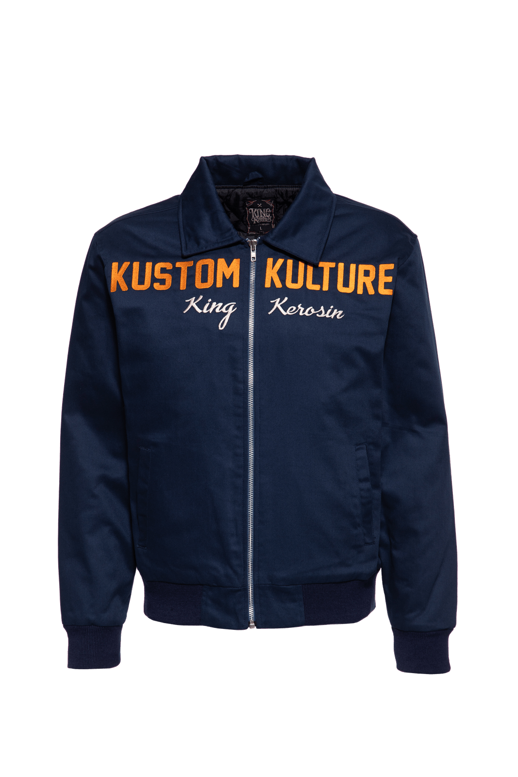 Blousonjacke 'Kustom Kulture' in Dunkelblau – Leichte Jacken von King Kerosin - Ansicht 1