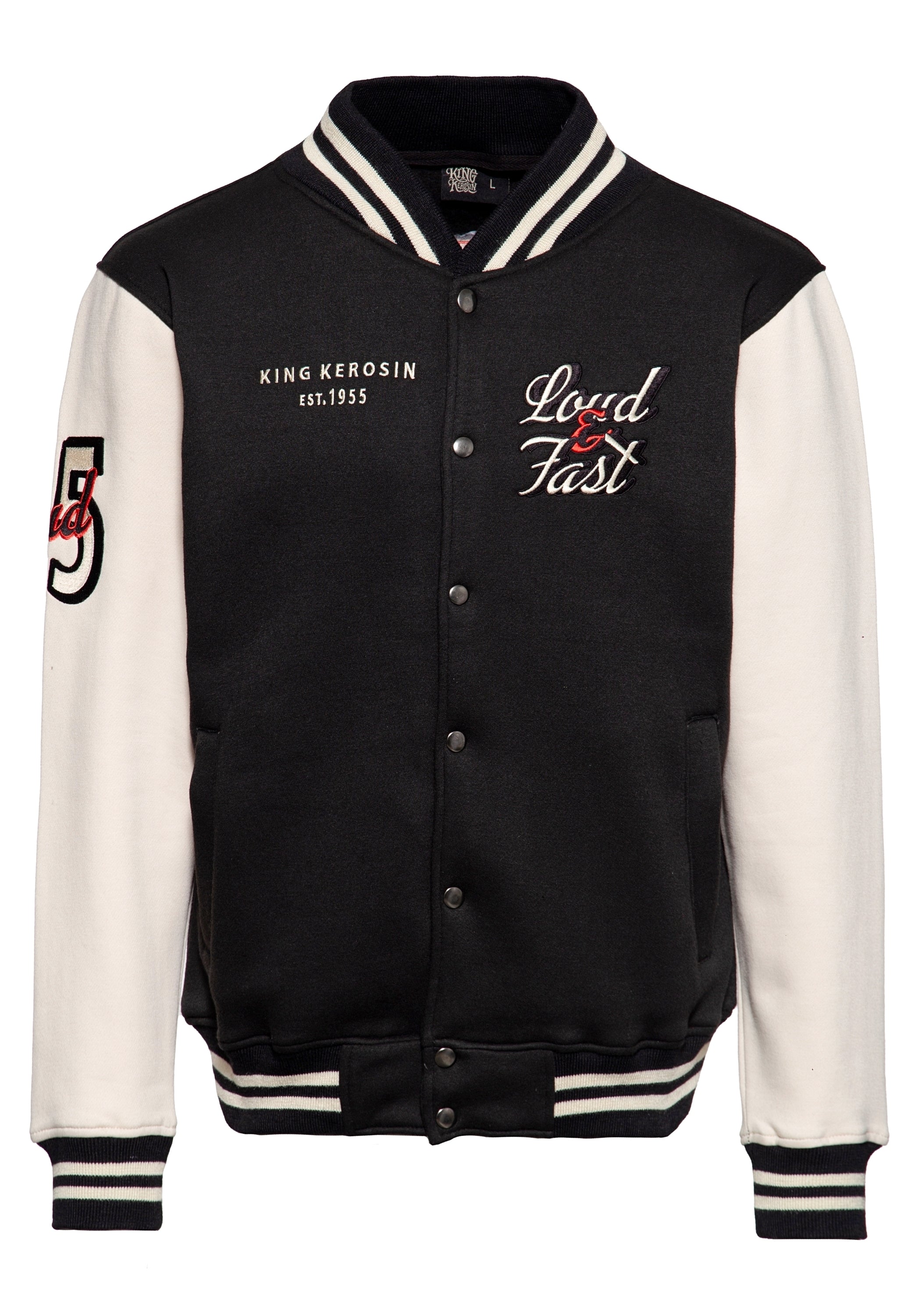King Kerosin - College Sweatjacke «Loud & Fast»