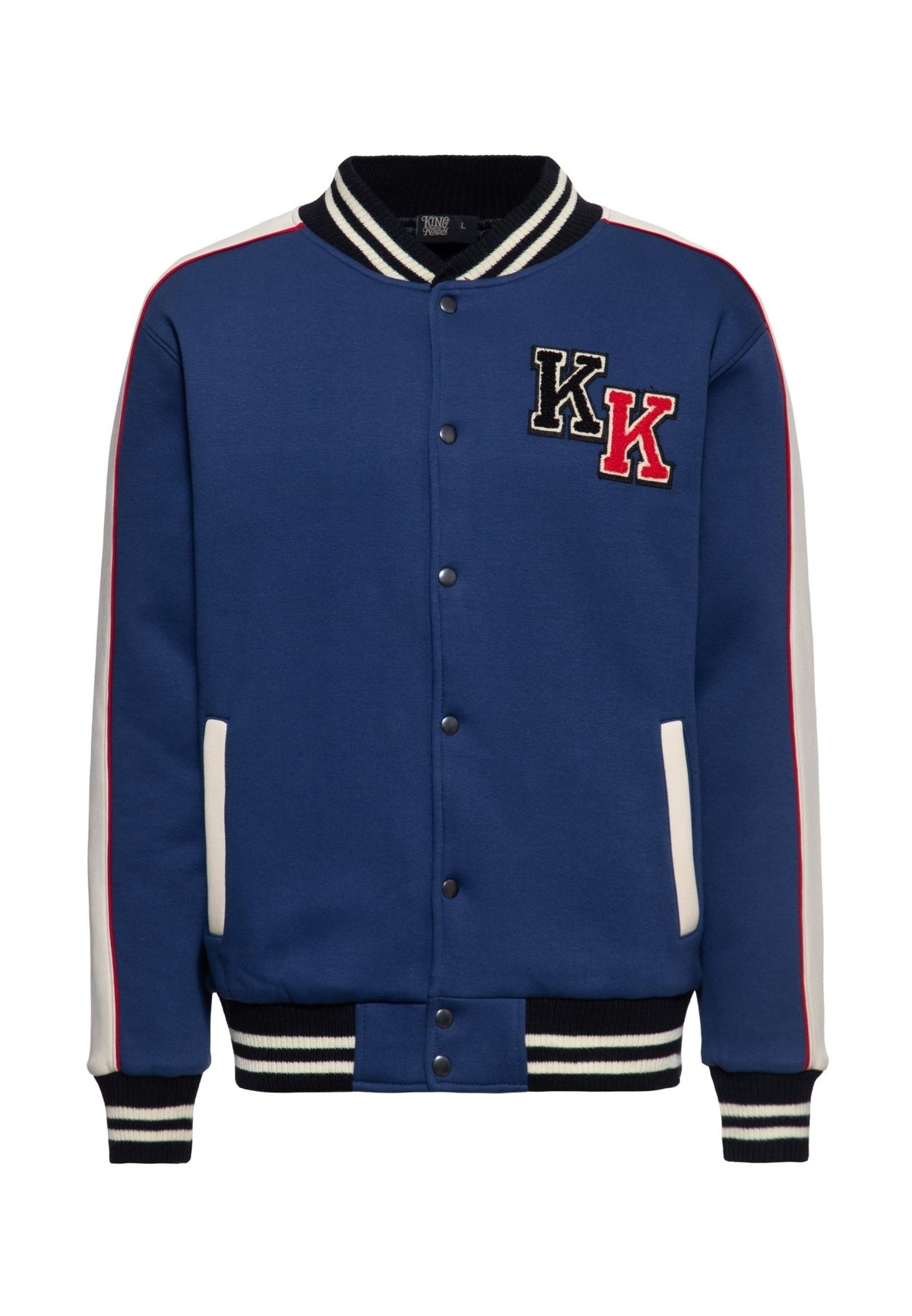 Collegejacke 'Hot Rod Engineering West Coast' in Dunkelblau – College & Baseball Jacken von King Kerosin - Ansicht 1