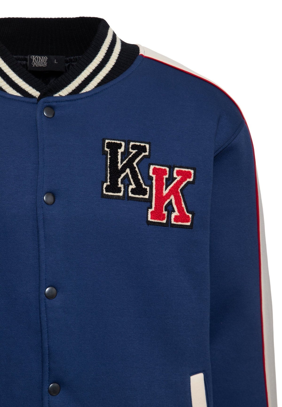 Collegejacke 'Hot Rod Engineering West Coast' in Dunkelblau – College & Baseball Jacken von King Kerosin - Ansicht 4