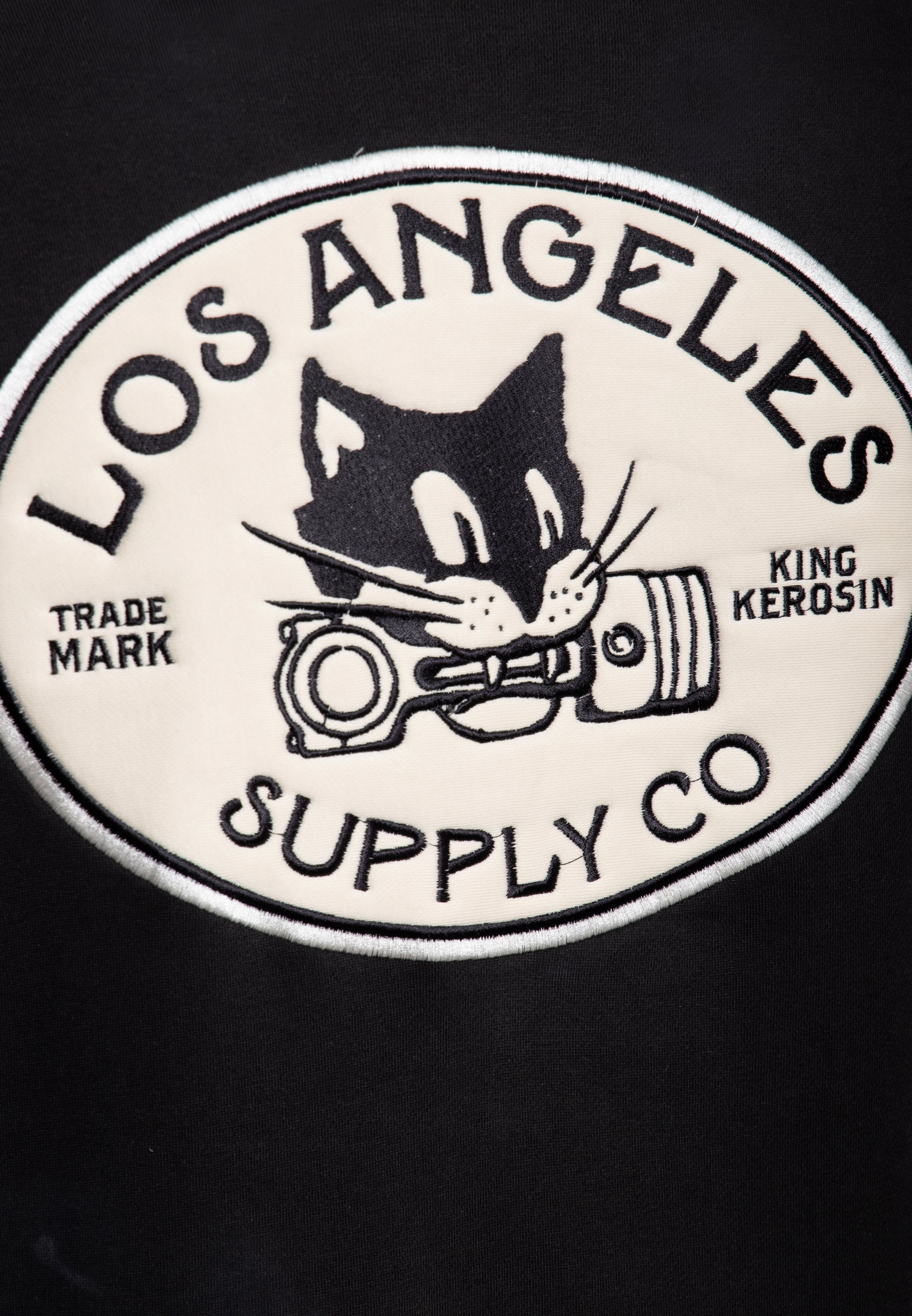 Collegejacke 'Los Angeles Supply Co.' in Schwarz College & Baseball Jacken von King Kerosin