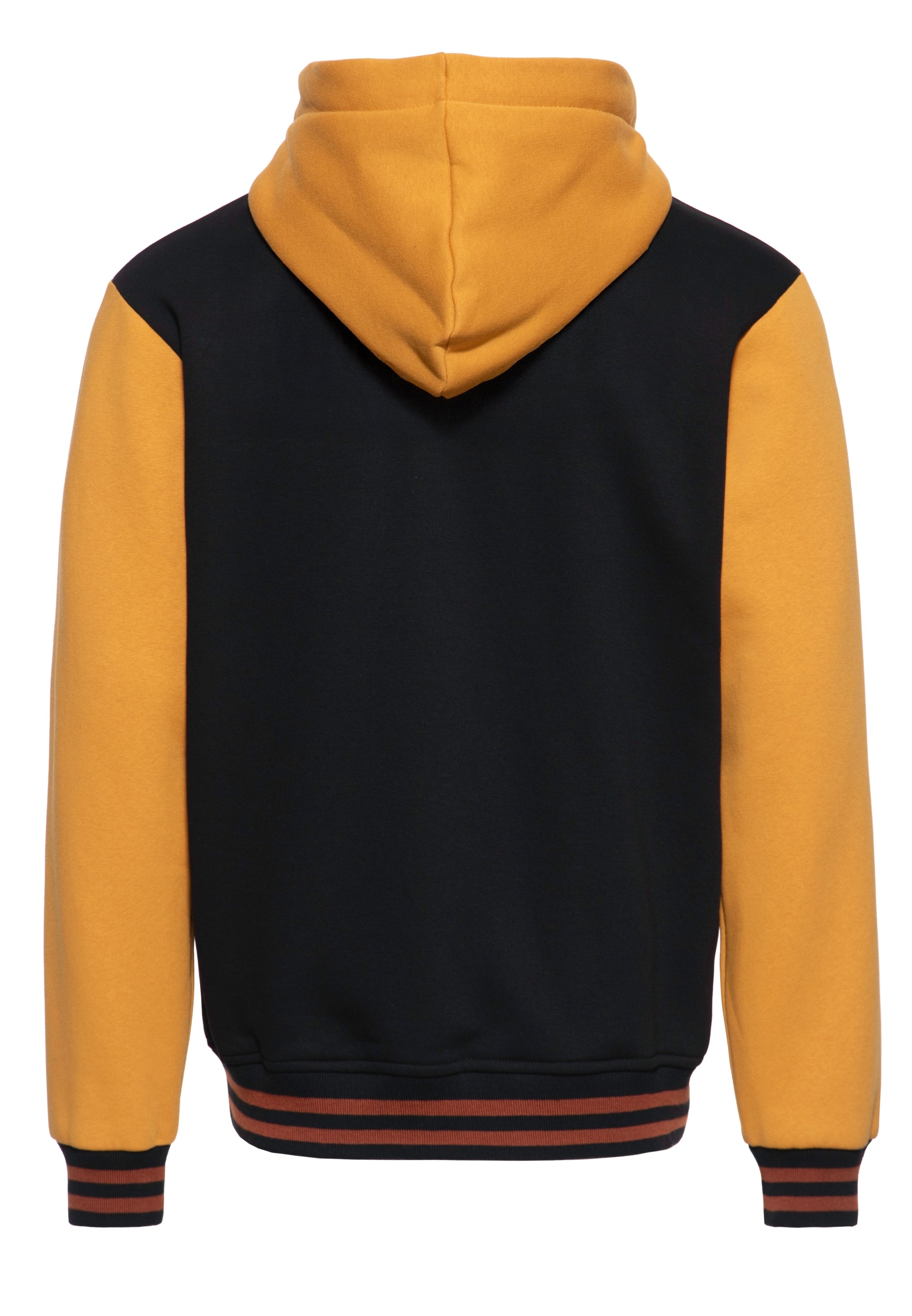 Collegejacke mit Kapuze in Schwarz College & Baseball Jacken von King Kerosin