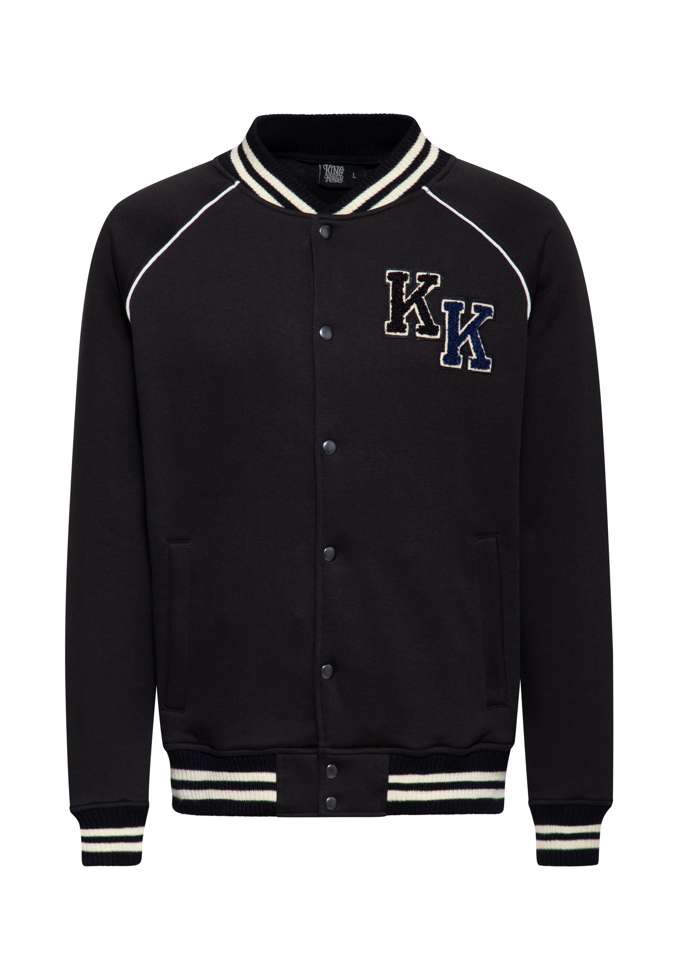 Collegejacke 'Salt Lake Race' in Schwarz College & Baseball Jacken von King Kerosin