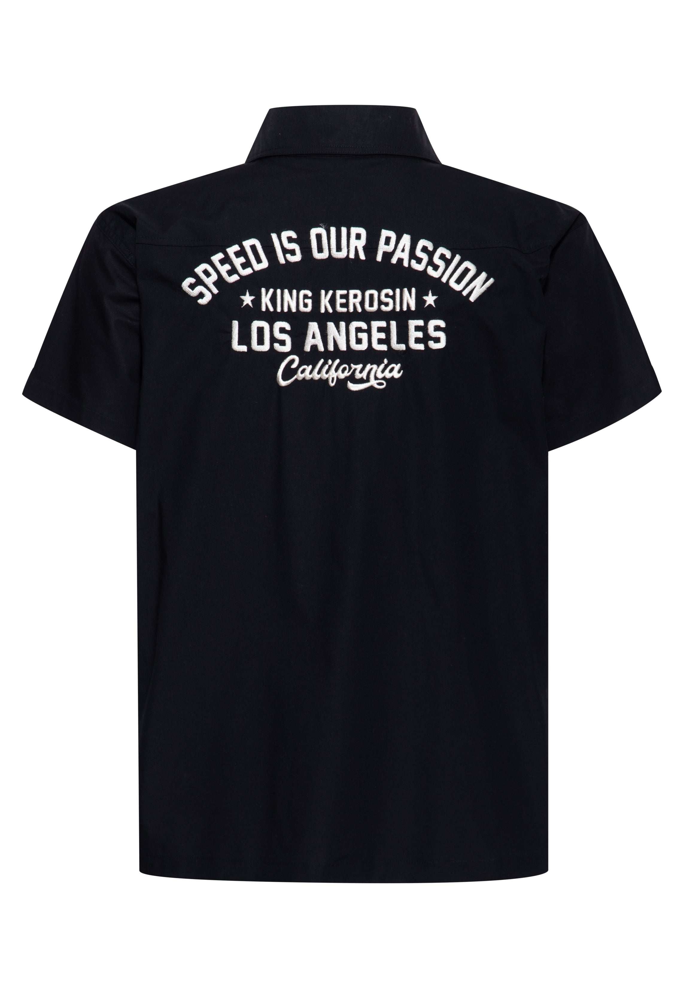 Dragstrip Hemd 'Speed Is Our Passion' in Schwarz Hemden - Kurzarm von King Kerosin