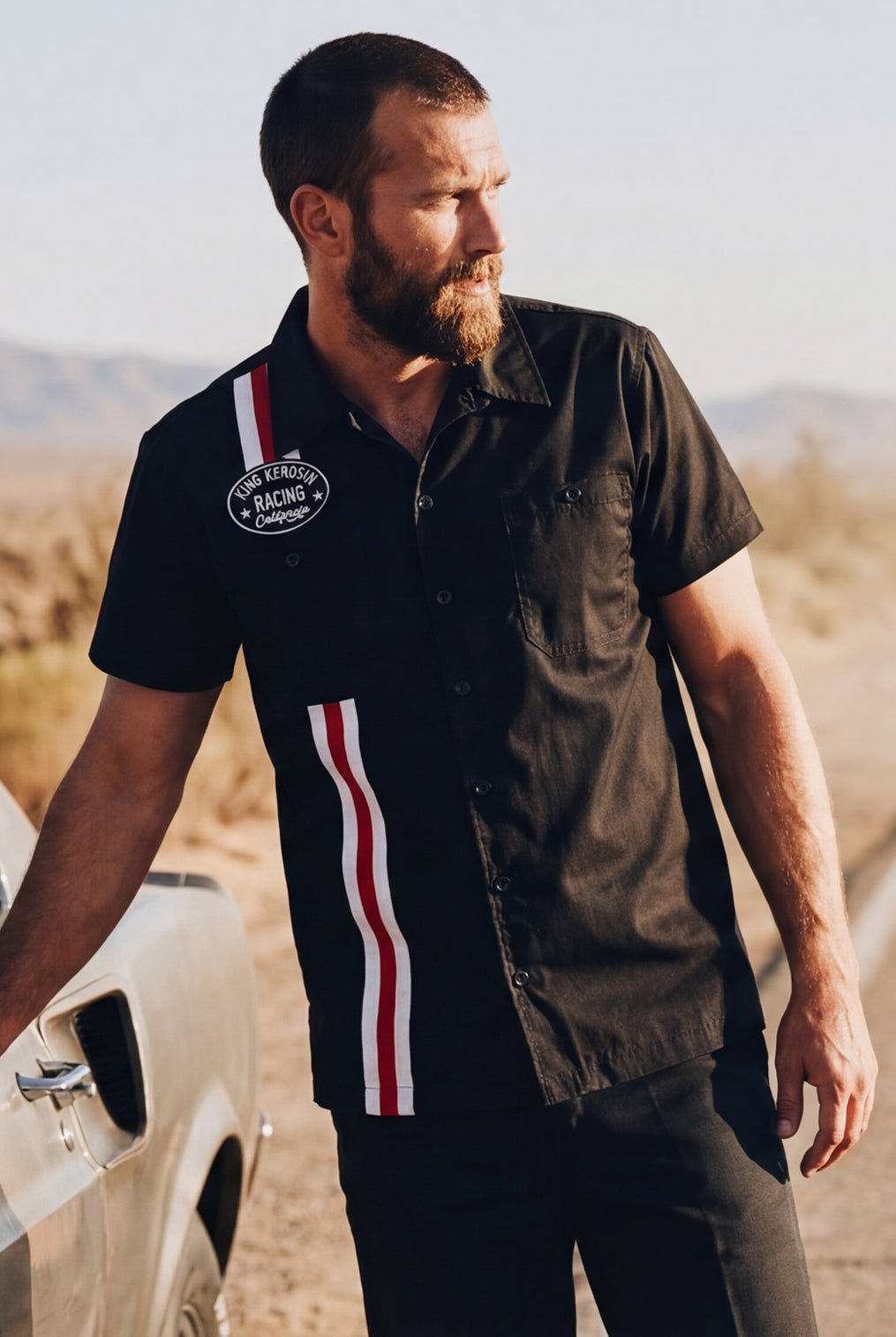 Dragstrip Hemd 'Speed Is Our Passion' in Schwarz Hemden - Kurzarm von King Kerosin