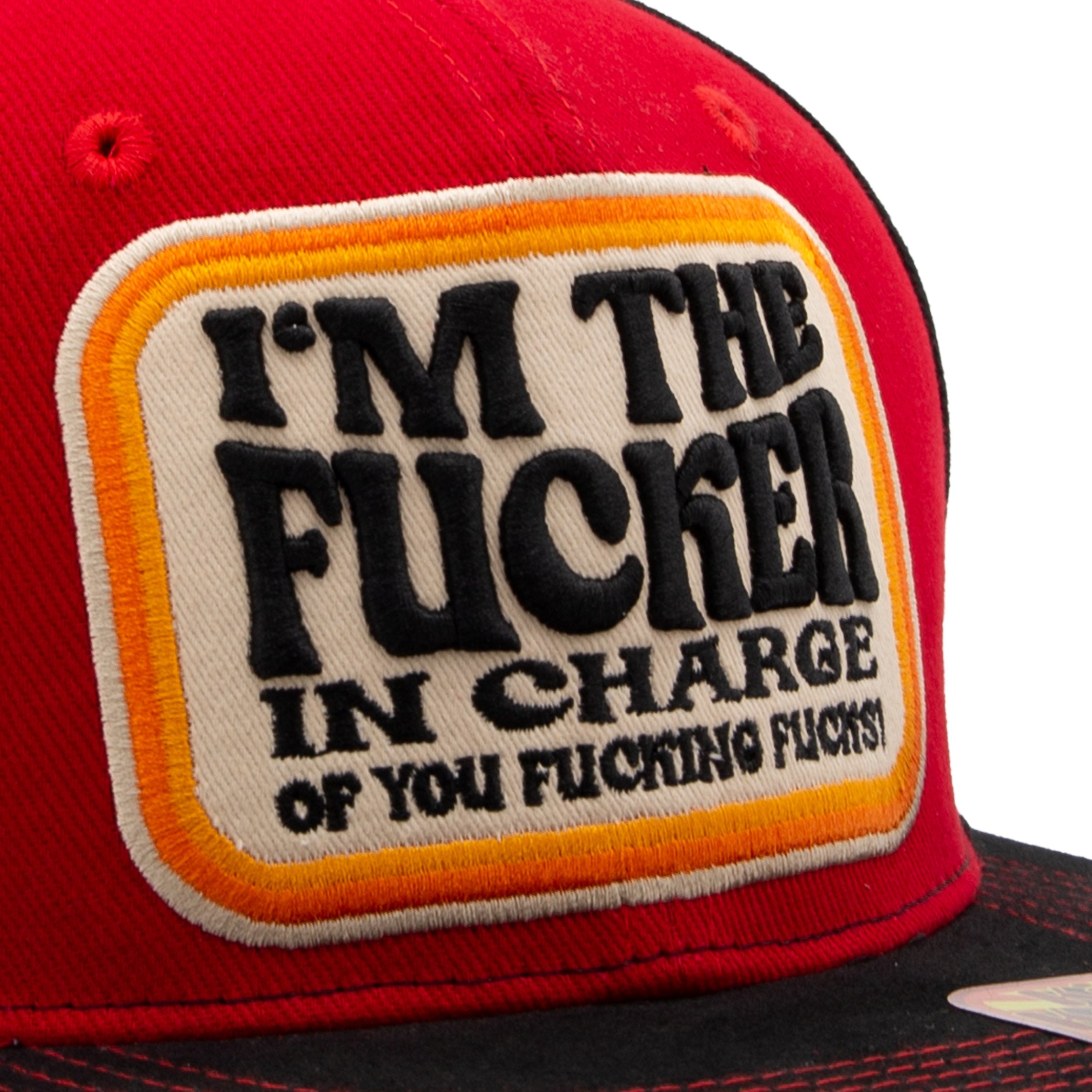 King Kerosin - Flatbrim Cap «I'm The Fucker In Charge Of You Fucking Fucks»