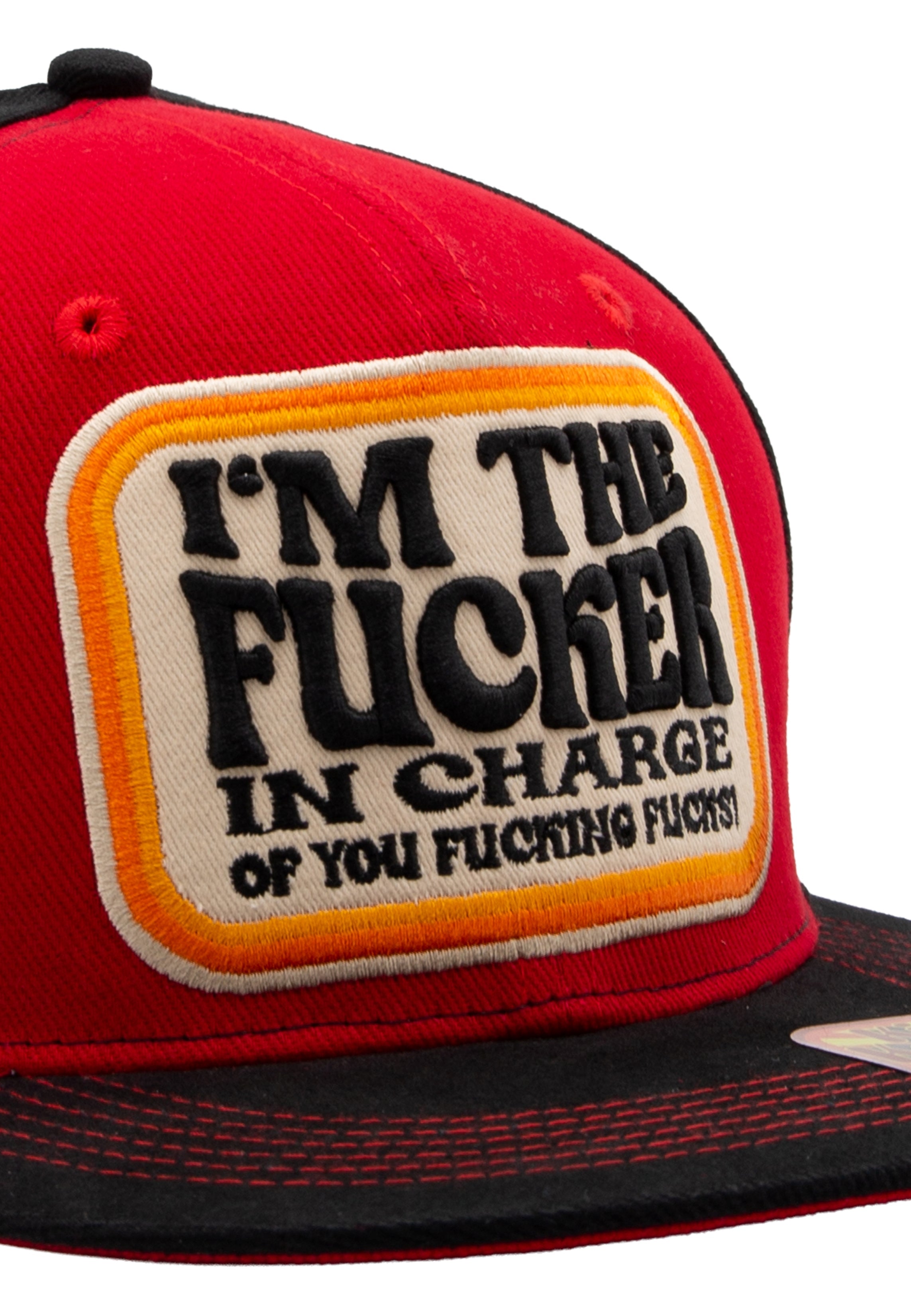 King Kerosin - Flatbrim Cap «I'm The Fucker In Charge Of You Fucking Fucks»