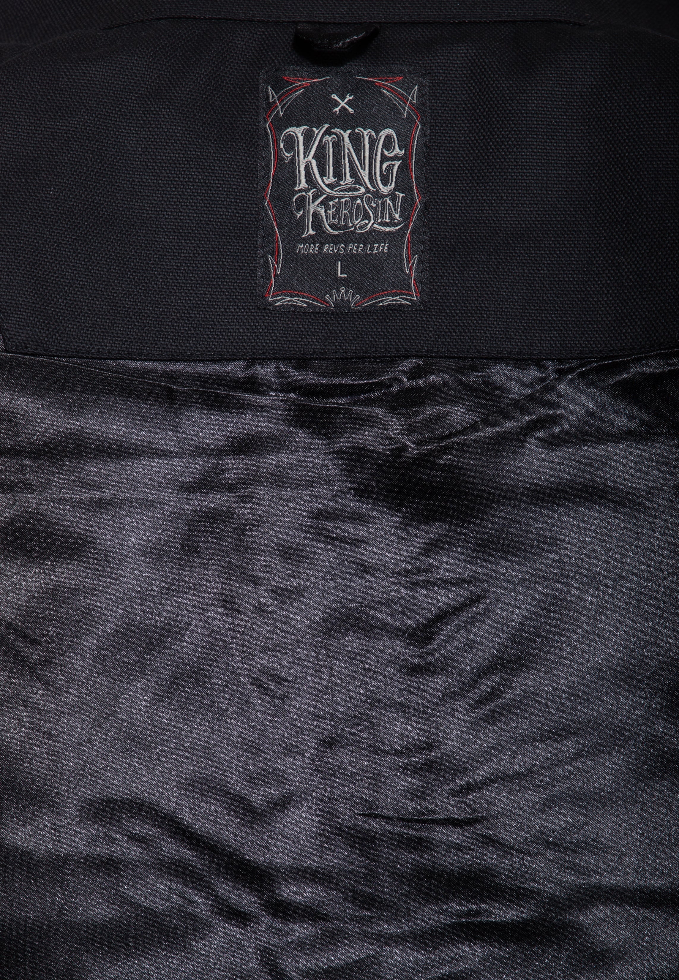 Gabardine Jacke 'Bonneville Land' in Schwarz Leichte Jacken von King Kerosin