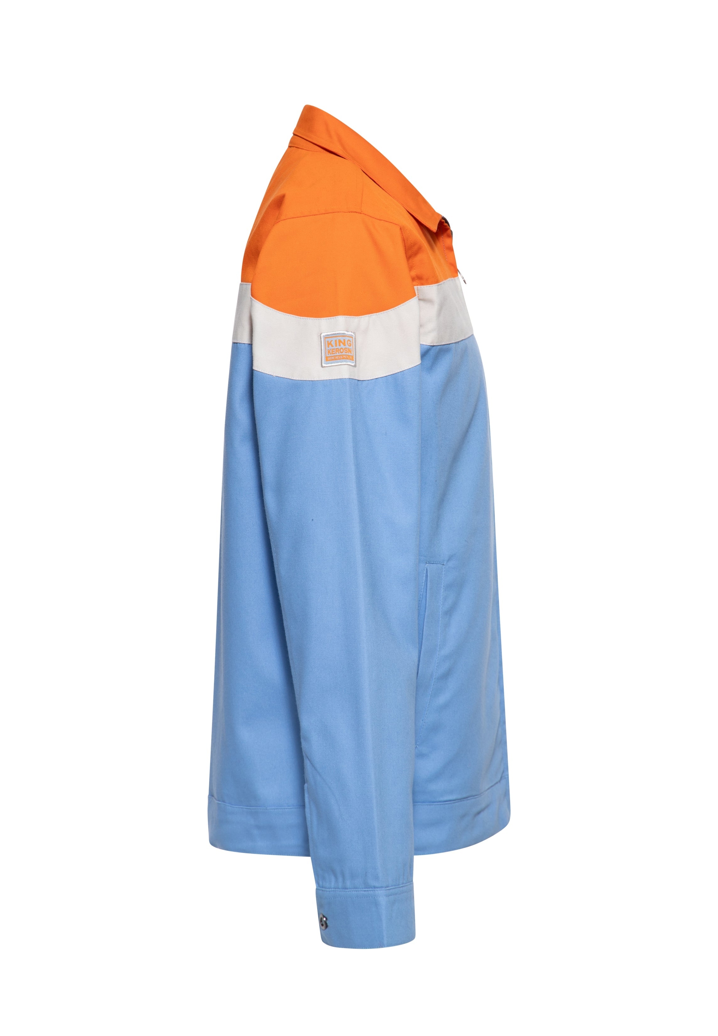 Gabardine Jacke 'Burn Gas' in Hellblau Leichte Jacken von King Kerosin