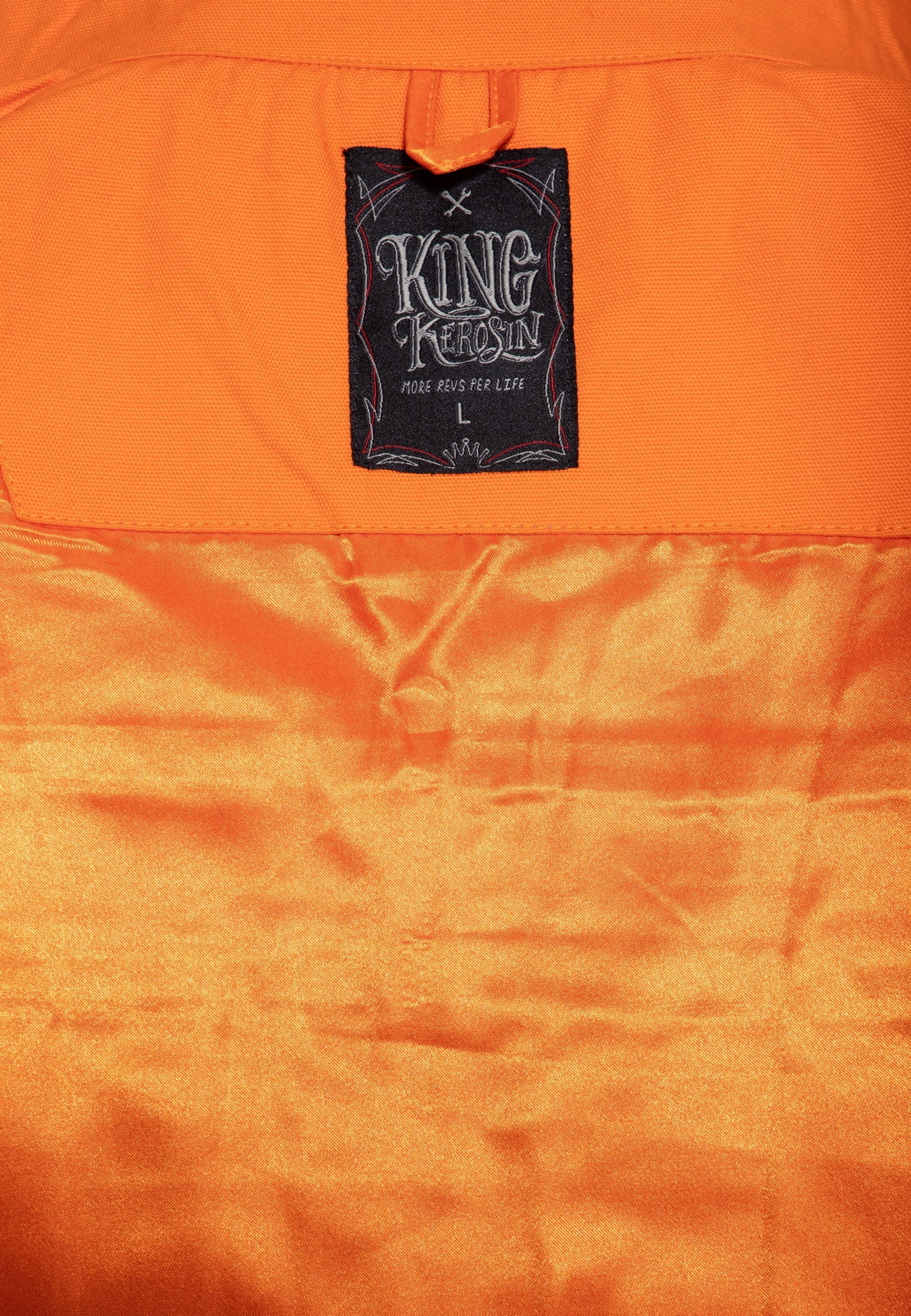 Gabardine Jacke 'Burn Gas' in Hellblau Leichte Jacken von King Kerosin