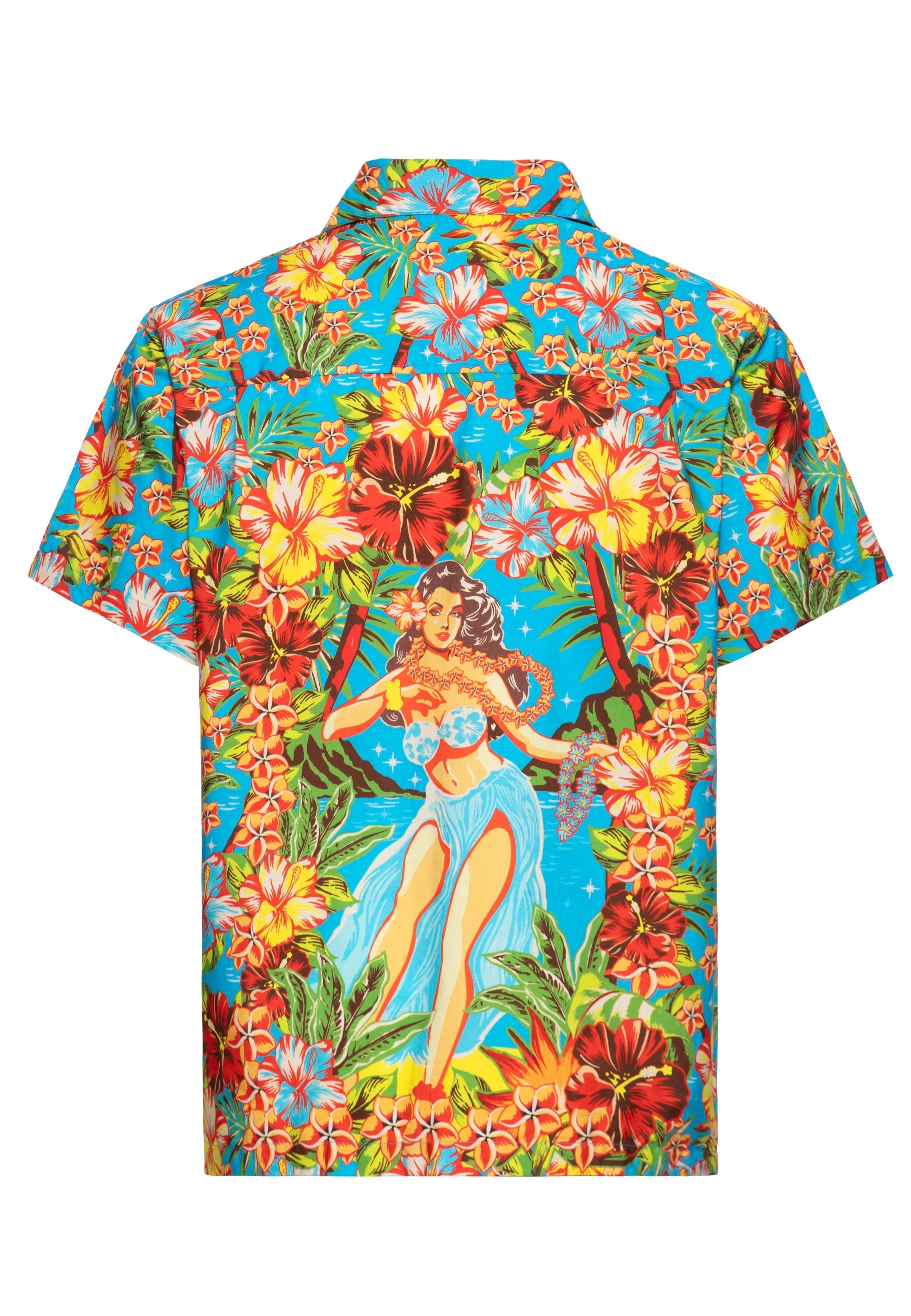 Hawaii Hemd «Hula Girl» Hemden - Kurzarm von King Kerosin