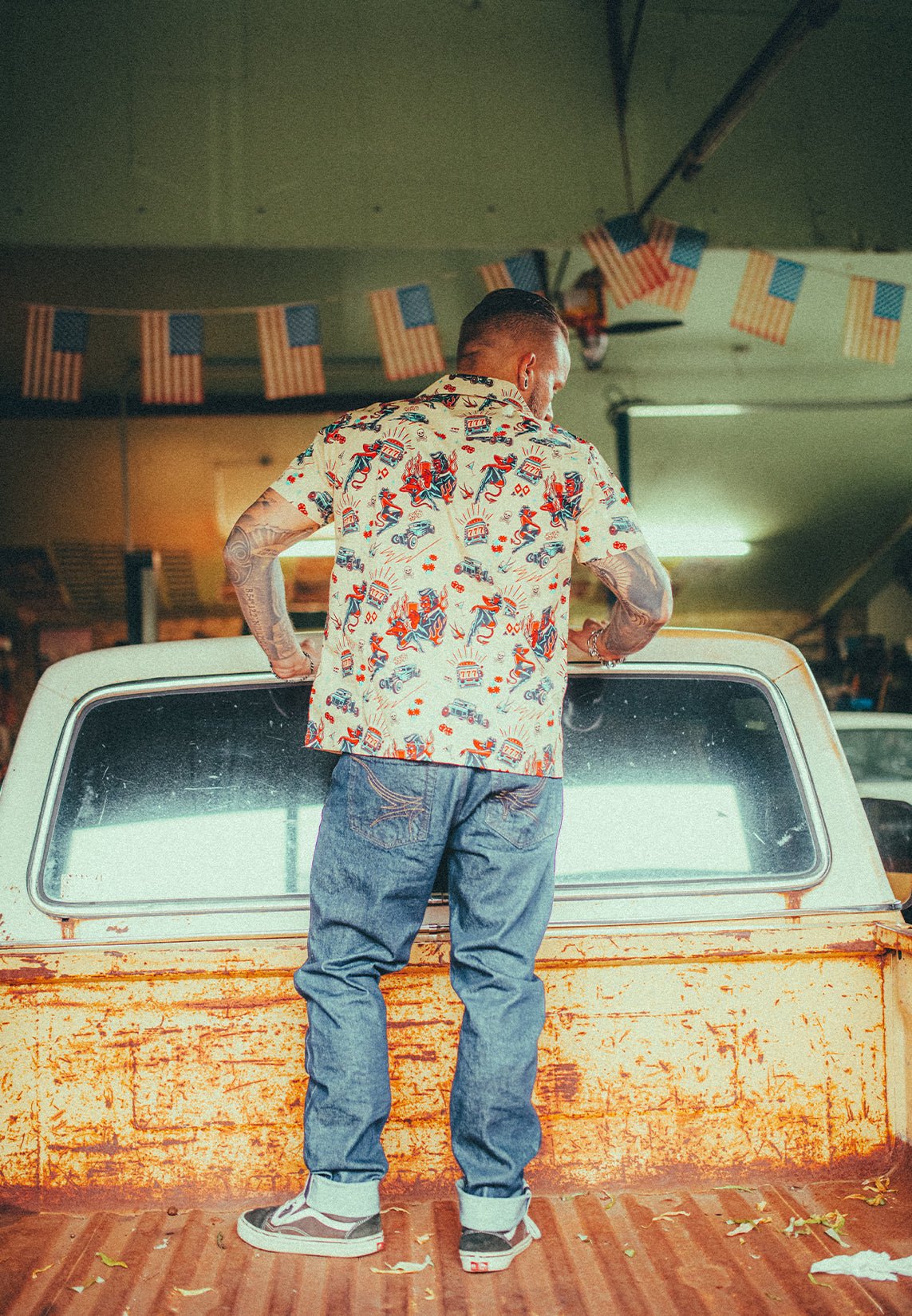 King Kerosin - Hawaii Hemd «Rockabilly Devil»