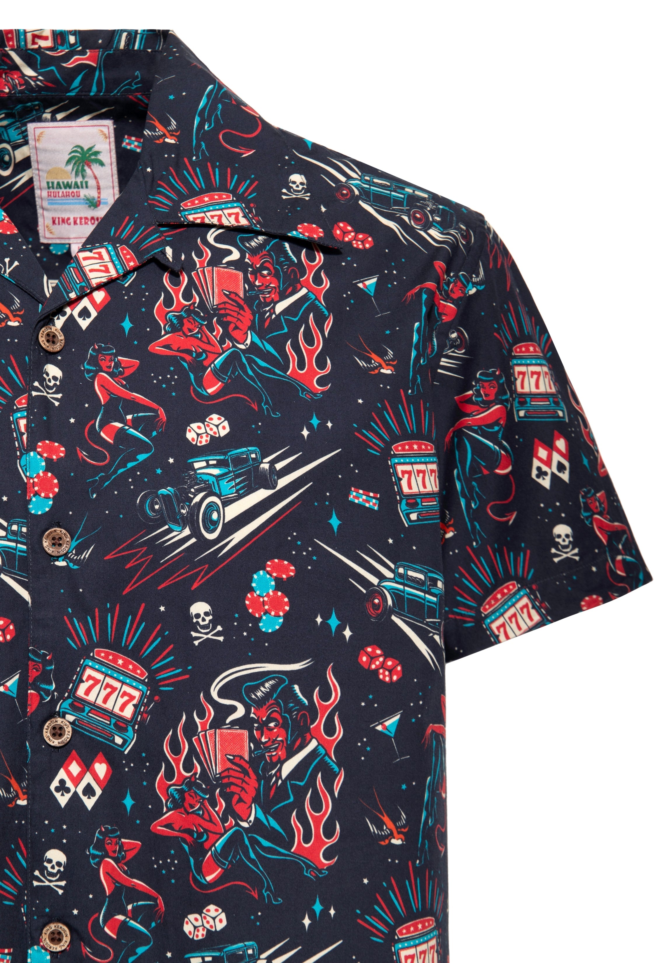 King Kerosin - Hawaii Hemd «Rockabilly Devil»