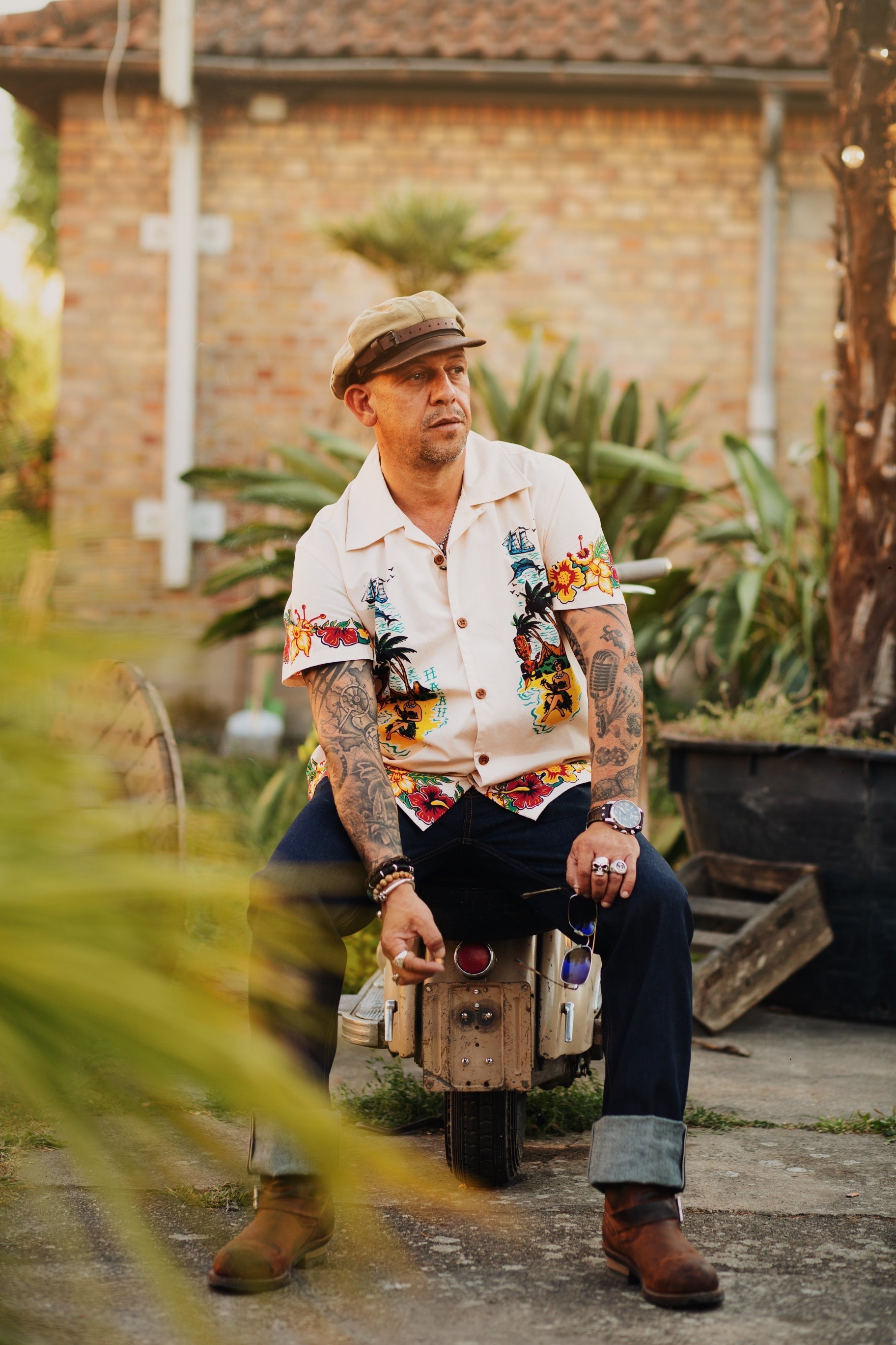 King Kerosin - Hawaiihemd aus Bio - Baumwolle «Honolulu Hawaii»