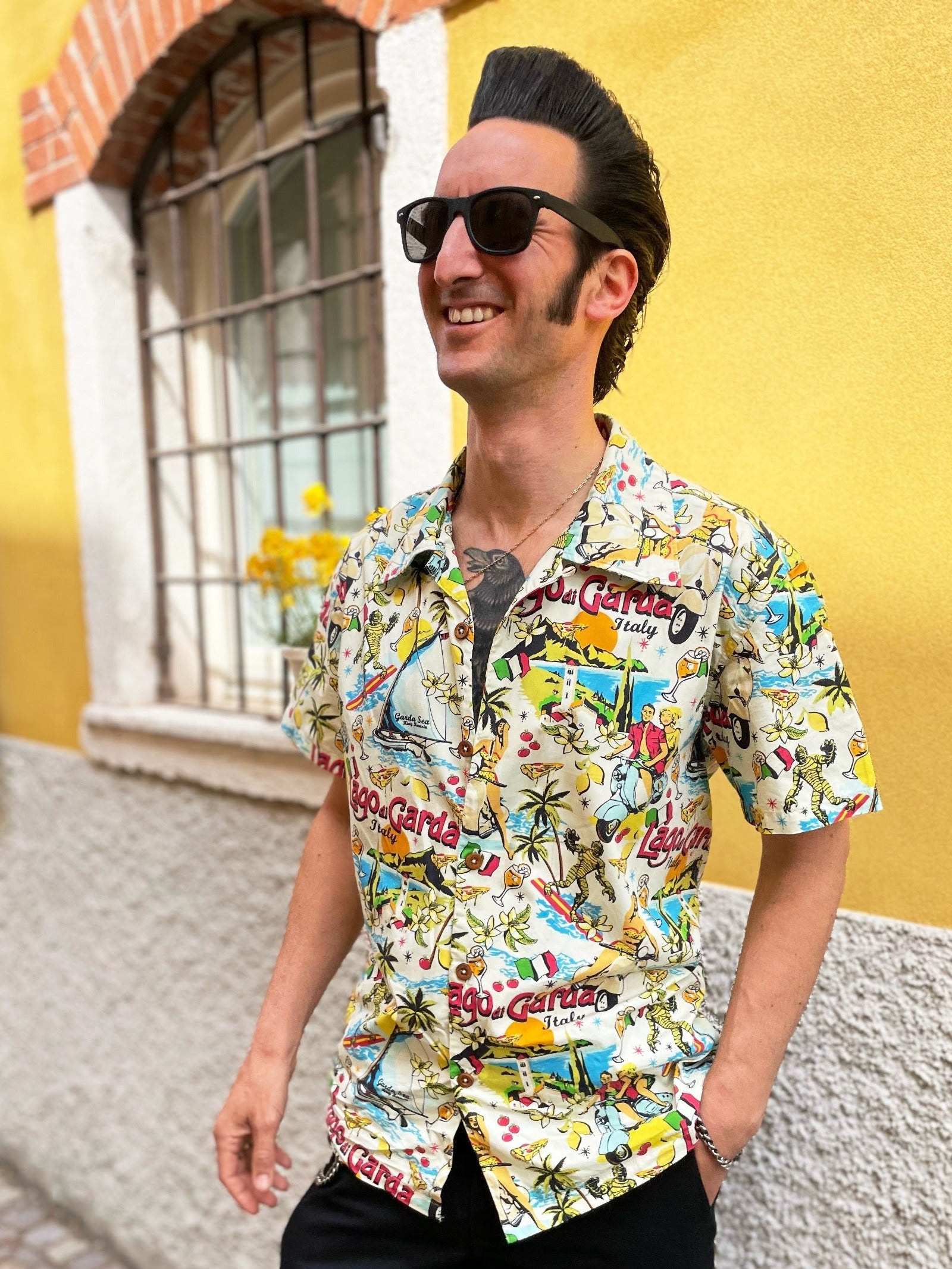 King Kerosin - Hawaiihemd «Lago di Garda»