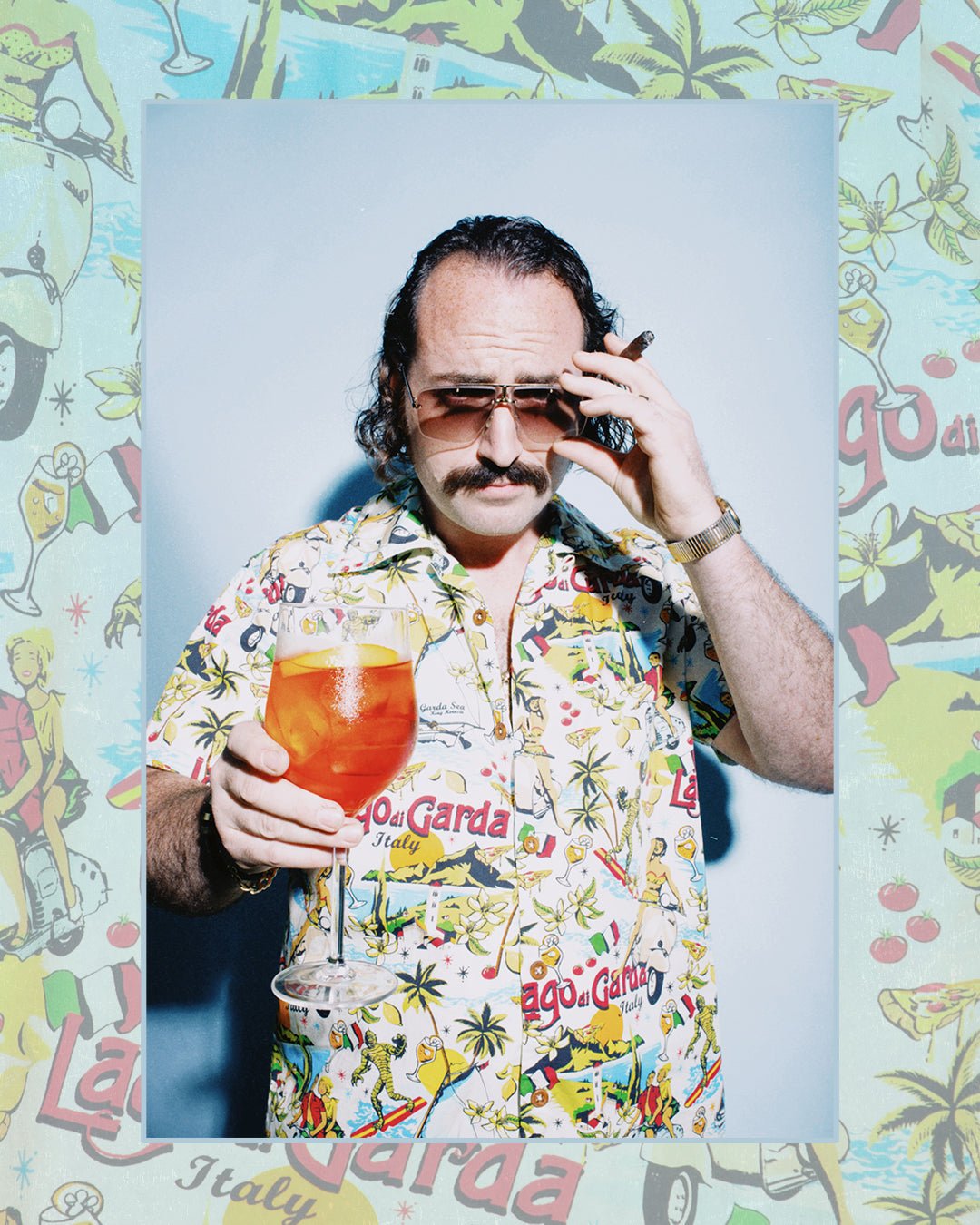 King Kerosin - Hawaiihemd «Lago di Garda»