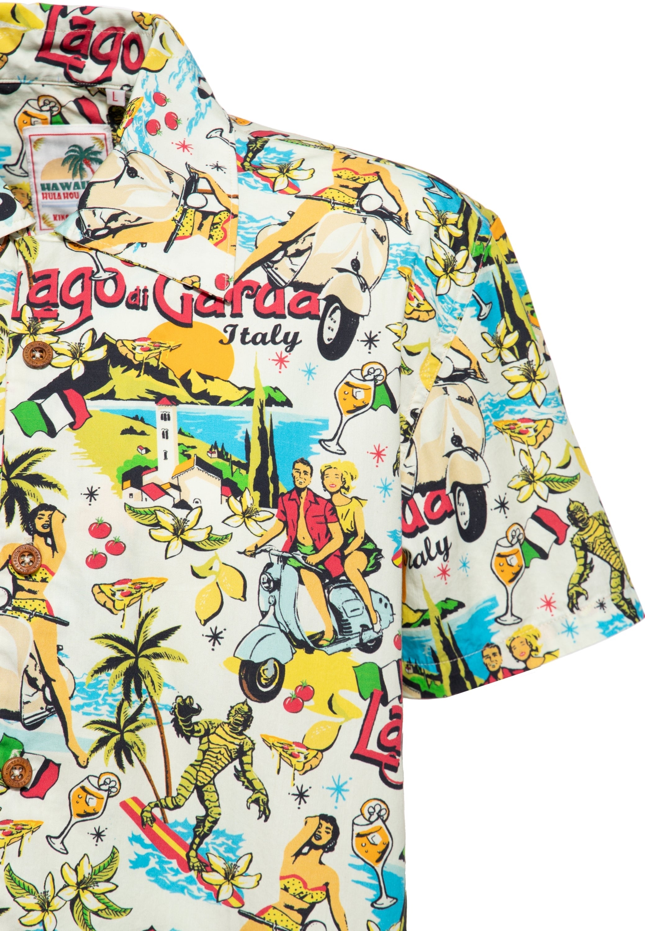 King Kerosin - Hawaiihemd «Lago di Garda»