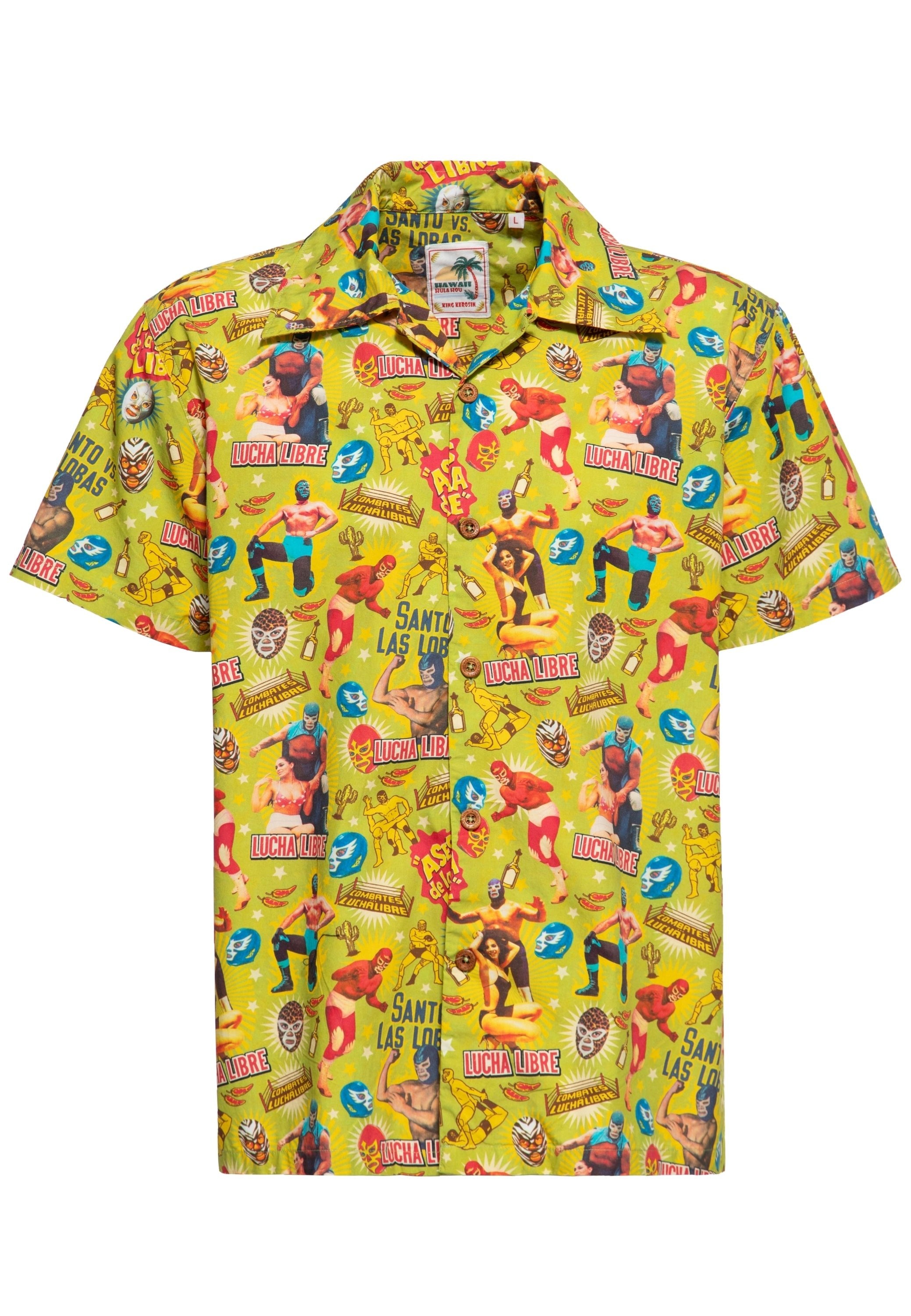 King Kerosin - Hawaiihemd «Lucha Libre»