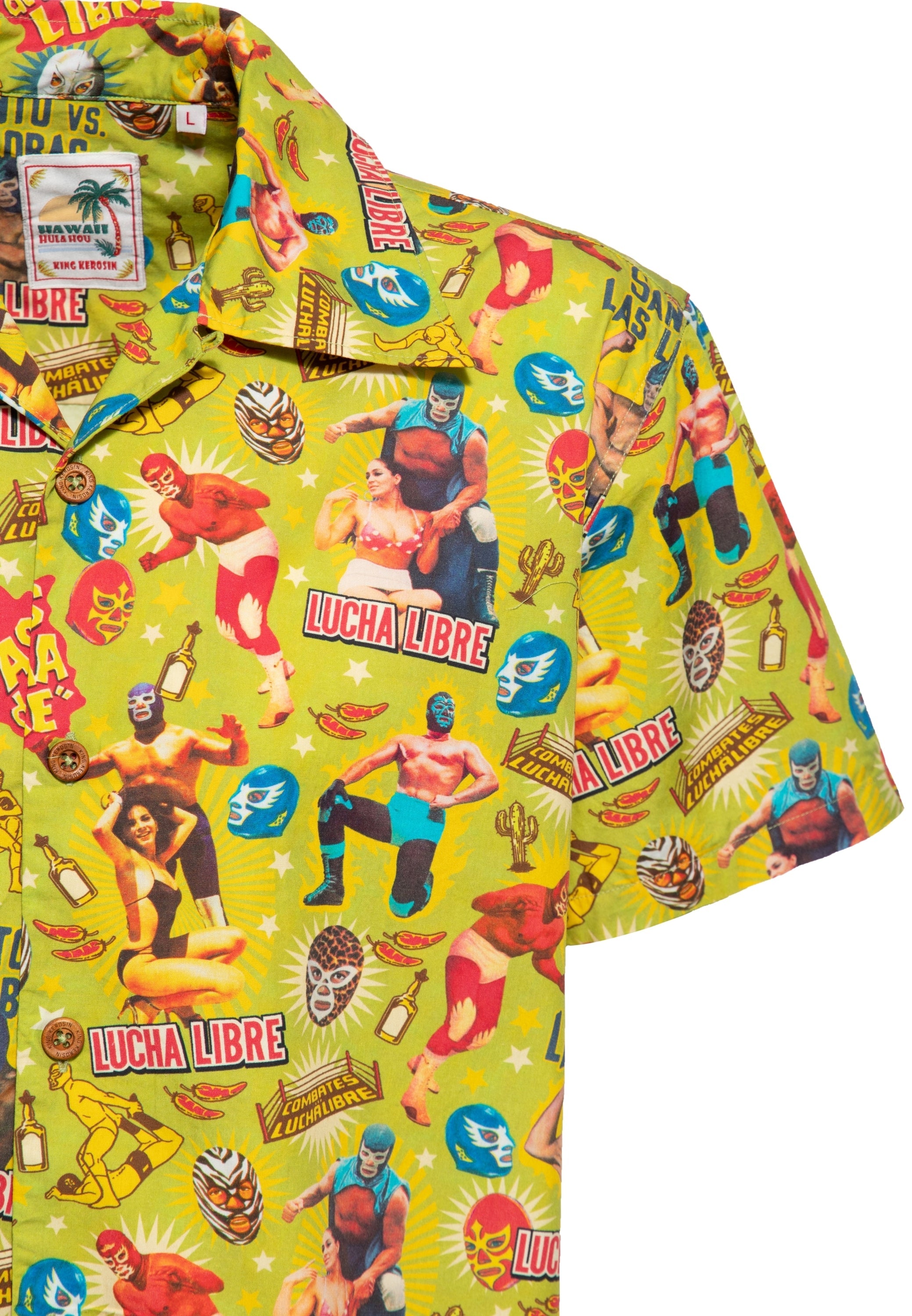 King Kerosin - Hawaiihemd «Lucha Libre»