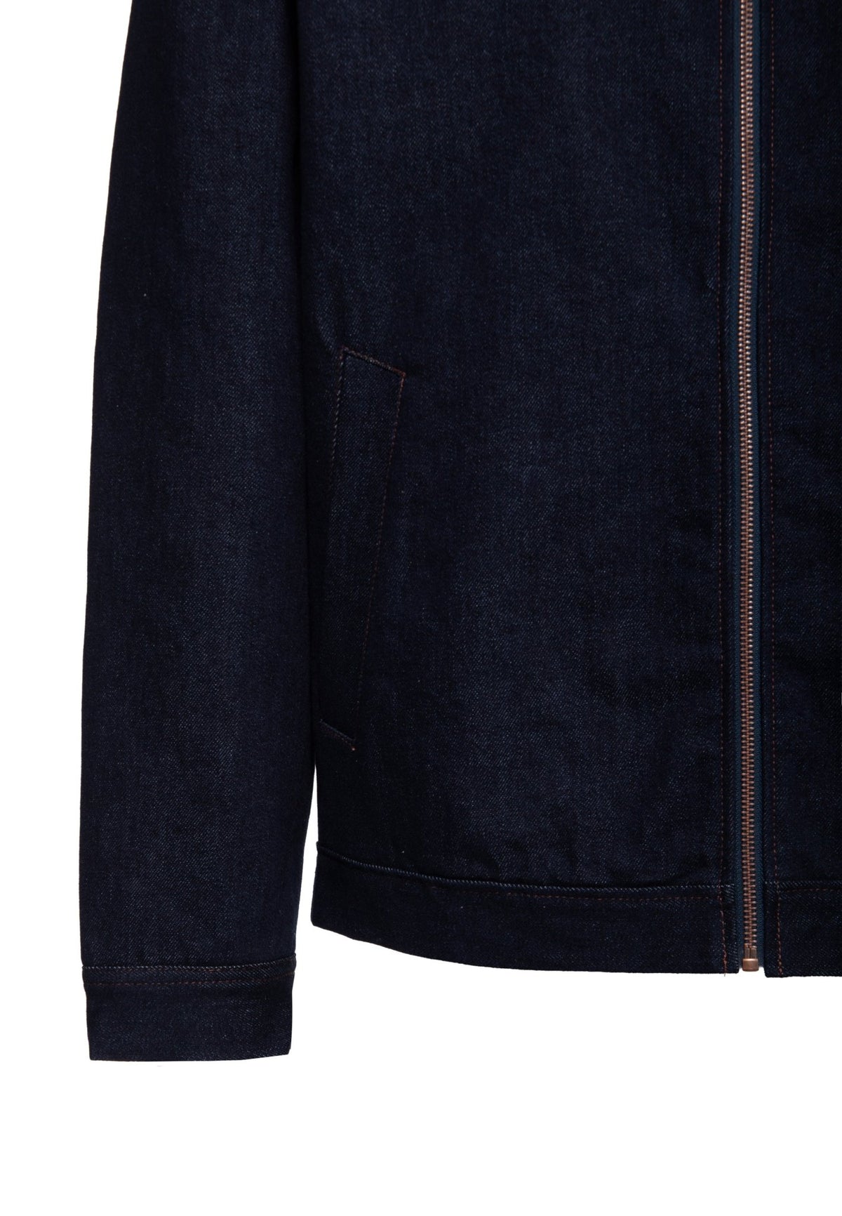 Herren Denim Jacket with Teddy collar in Dark Blue Wash – Jeansjacke von King Kerosin - Ansicht 4