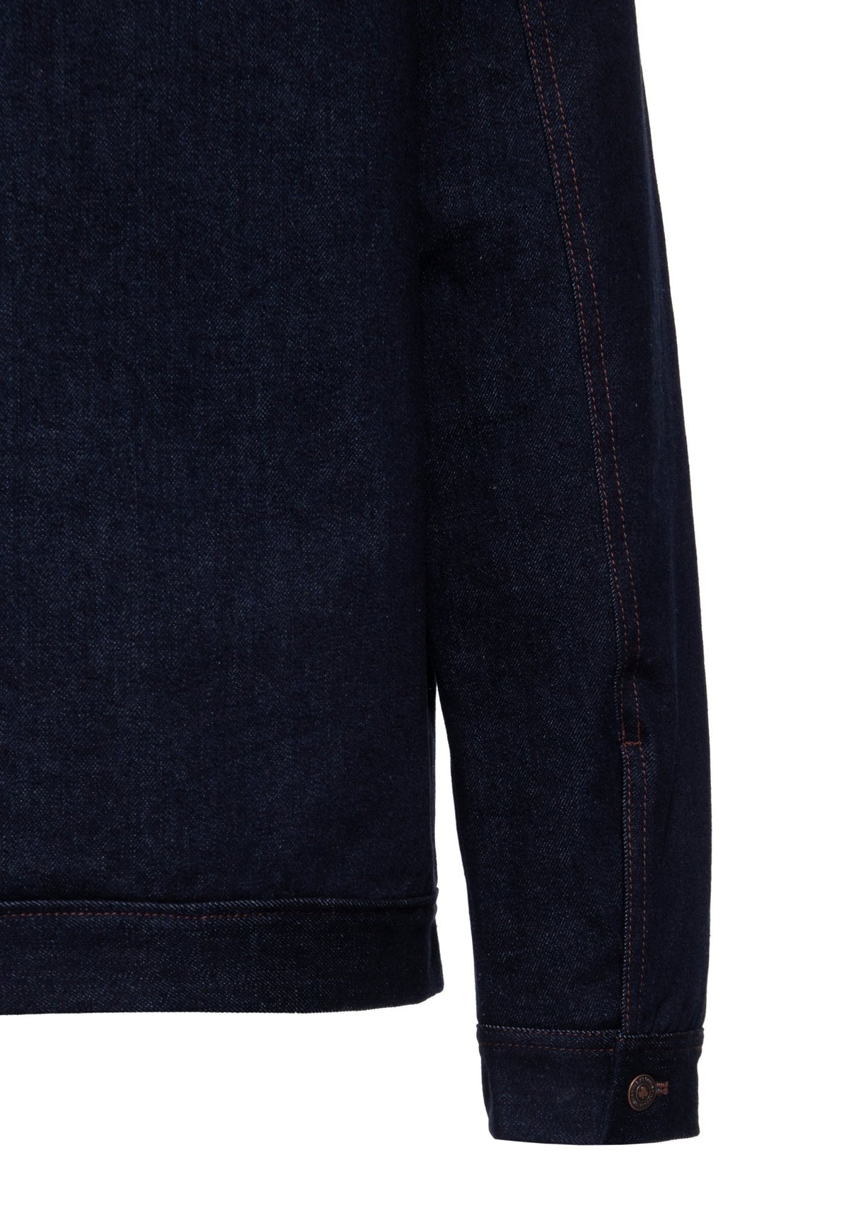 Herren Denim Jacket with Teddy collar in Dark Blue Wash – Jeansjacke von King Kerosin - Ansicht 5