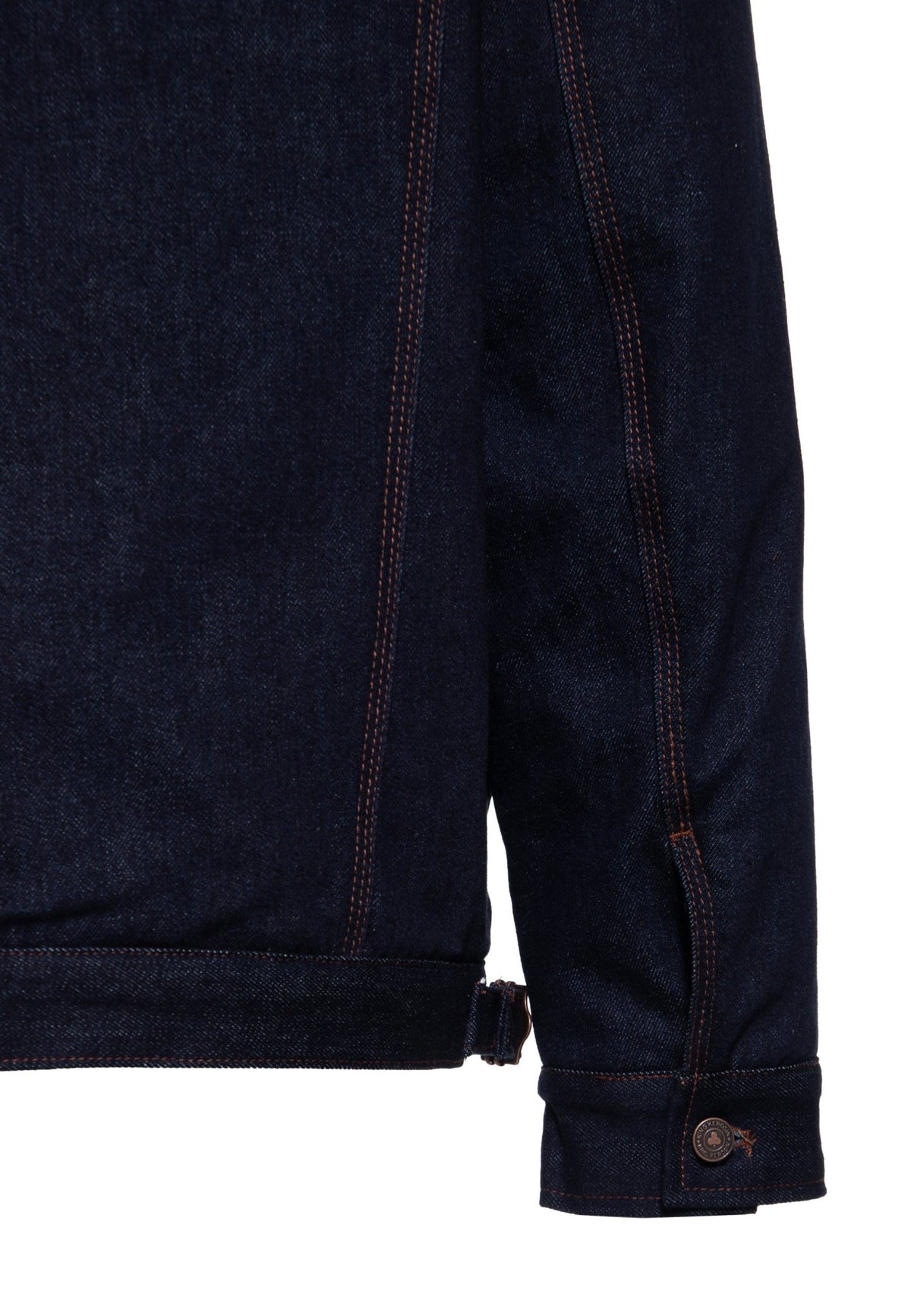 Herren Jacke mit Cowhide-Look Panels in Blue Wash – Jacke von King Kerosin - Ansicht 8
