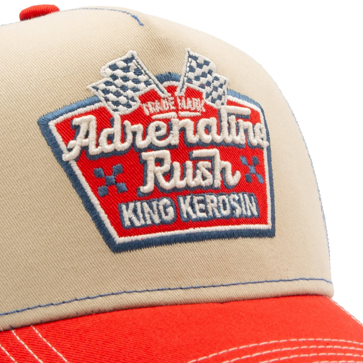 Herren Trucker Cap "Adrenaline Rush" in Red & Blue – Cap von King Kerosin - Ansicht 4