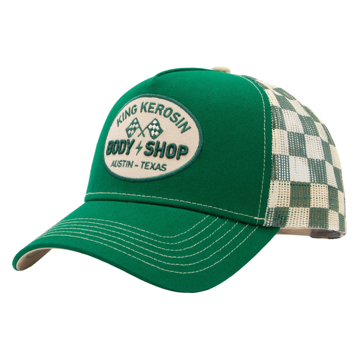Herren Trucker Cap "Body Shop" in Green – Cap von King Kerosin - Ansicht 1