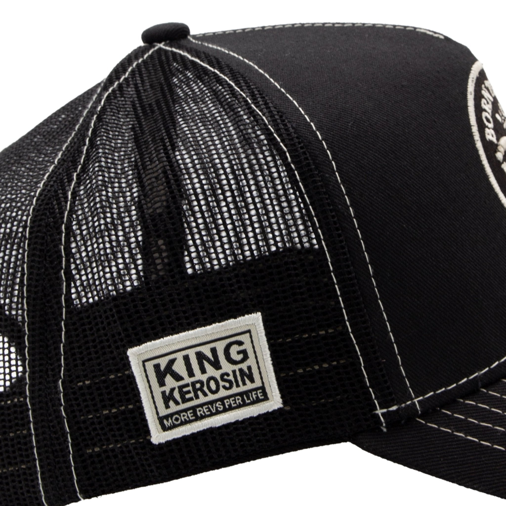 Herren Trucker Cap "Born to Ride" in Black – Cap von King Kerosin - Ansicht 6