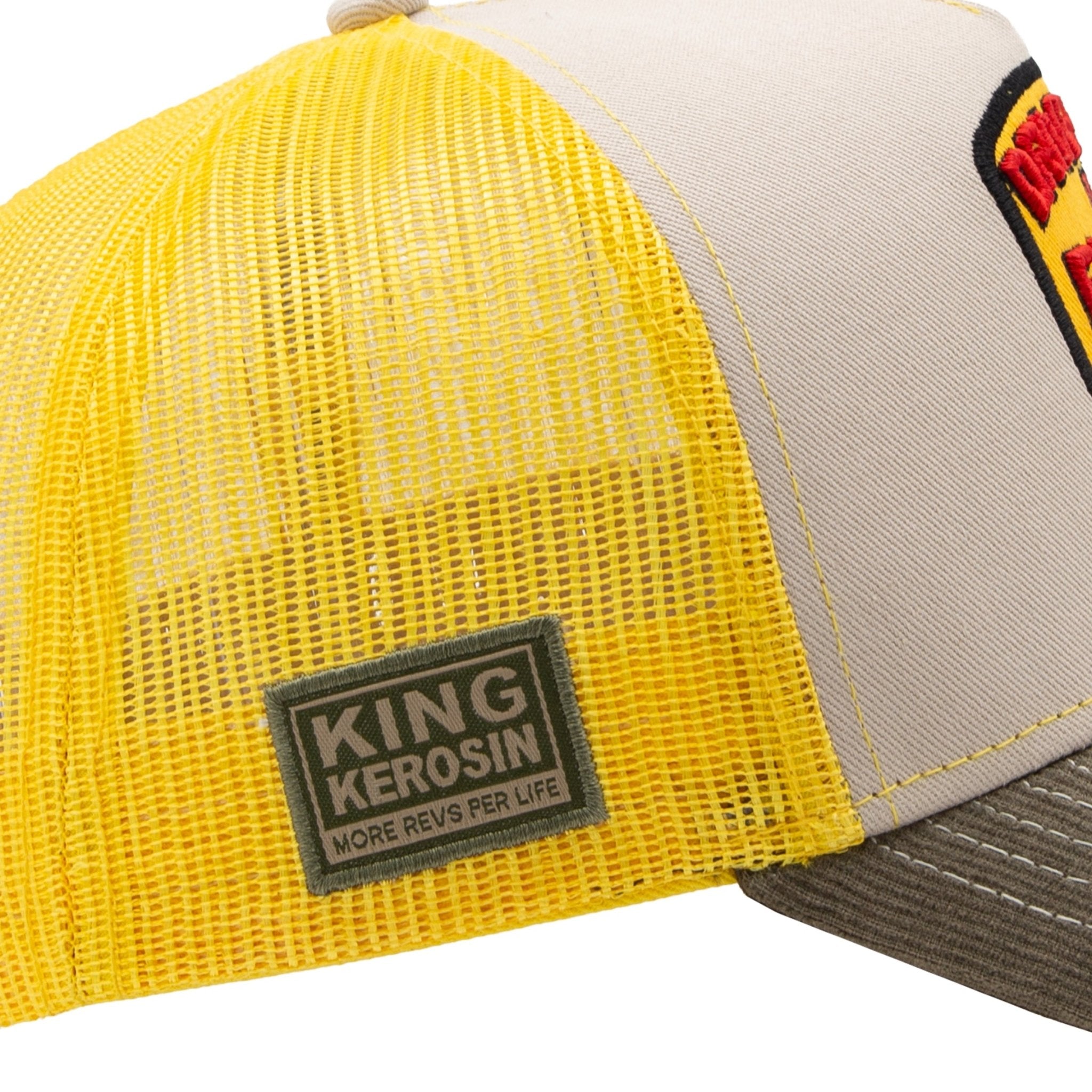 Herren Trucker Cap "Drive Fast" in Khaki – Cap von King Kerosin - Ansicht 6