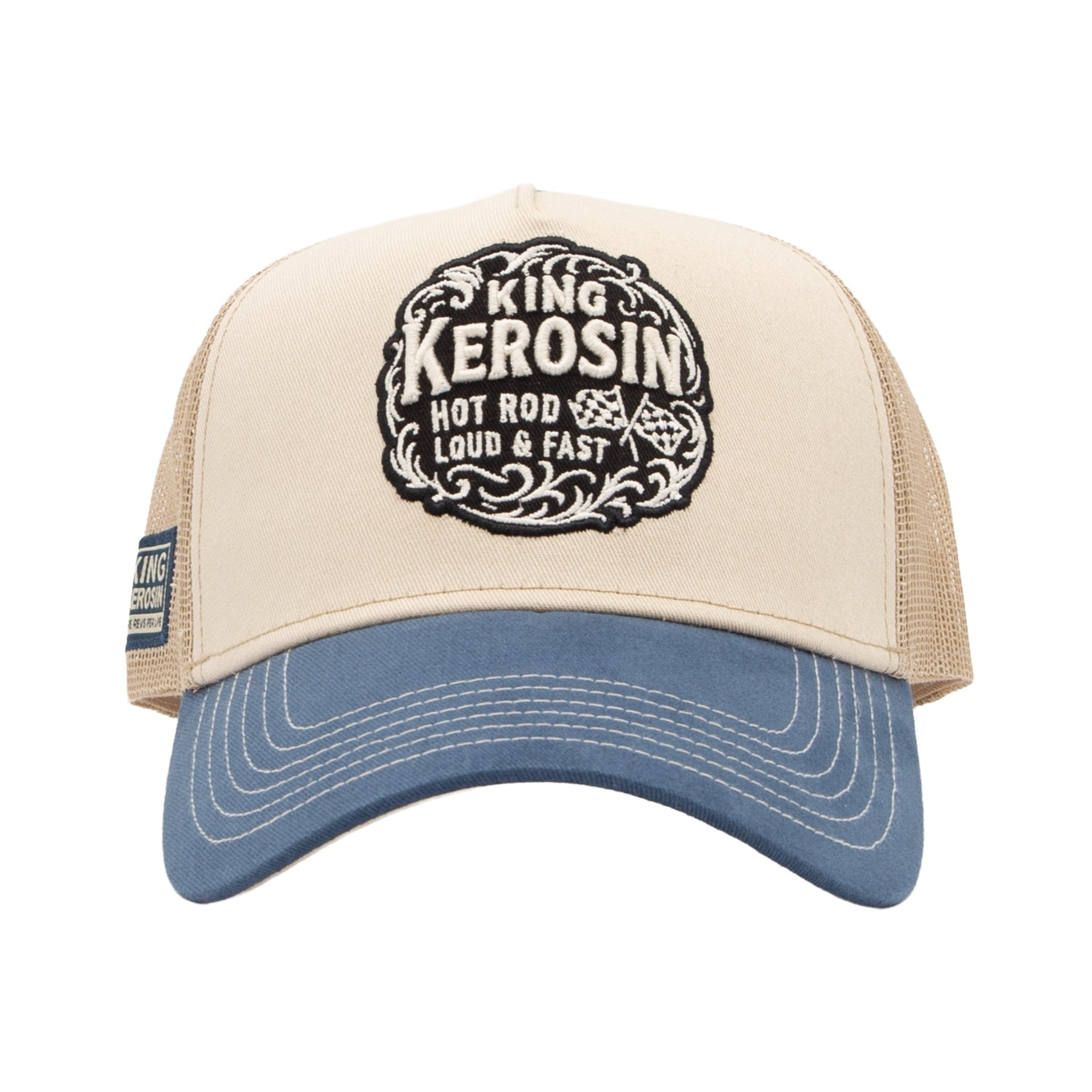 Herren Trucker Cap "Hot Rod" in Off White – Cap von King Kerosin - Ansicht 2